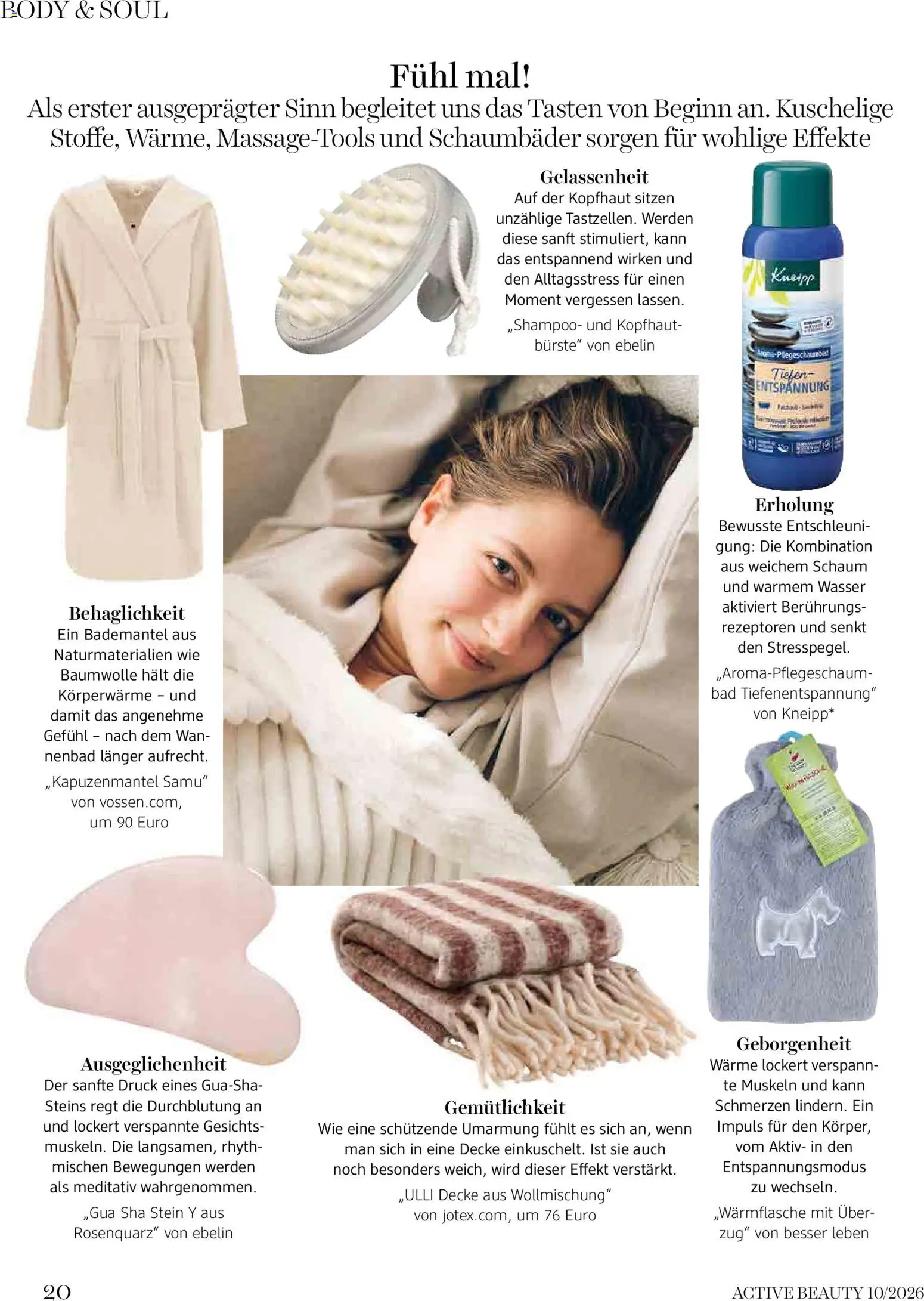 dm drogerie markt Magazin October 2026 gültig ab 01.10.2026 | Seite: 20 | Produkte: Bademantel, Decke, Bad, Bürste