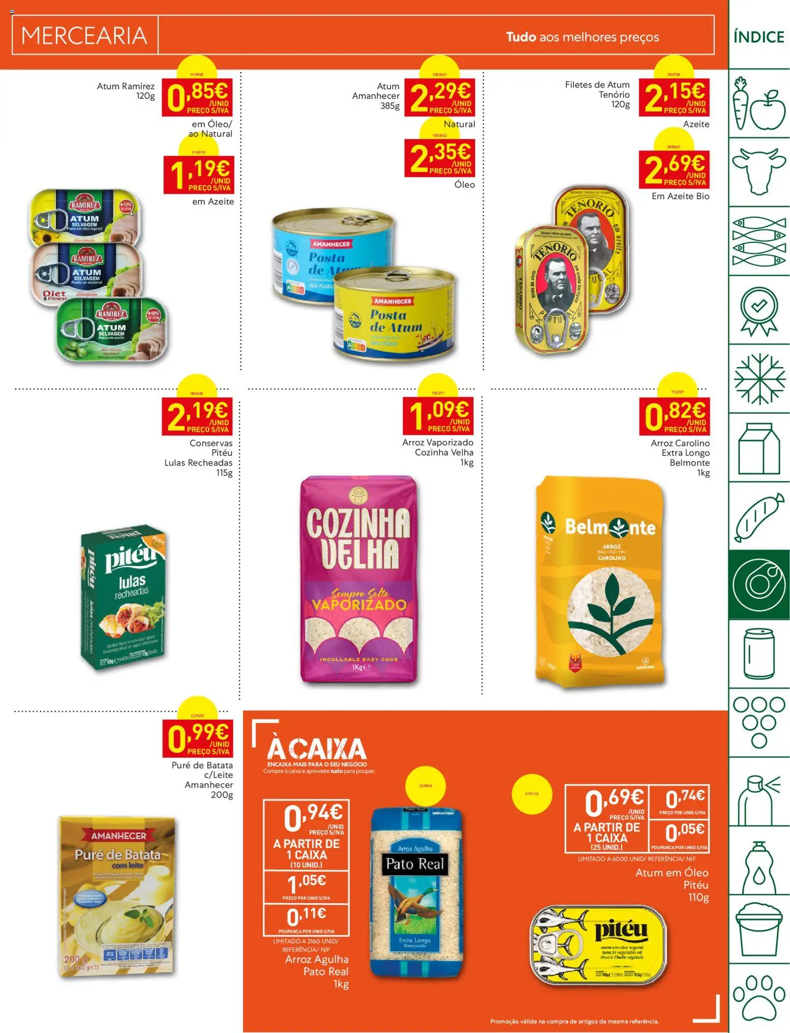 Recheio folheto │ válido de 18/08/2026 | Página: 15 | Produtos: Batata, Atum, Pato, Caixa