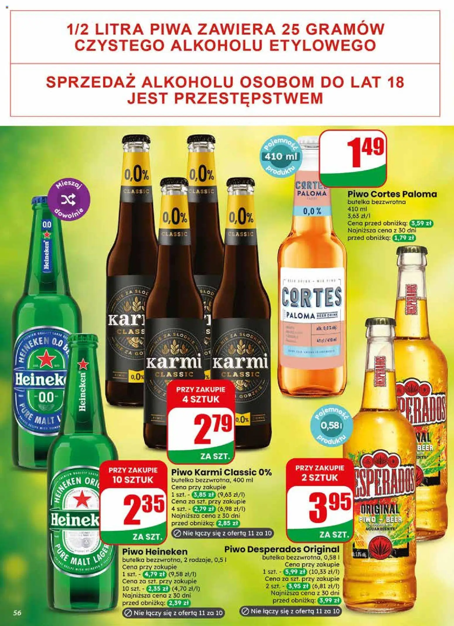 Dino gazetka od 13.05.2026 | Strona: 56 | Produkty: Piwo Desperados, Piwo, Heineken