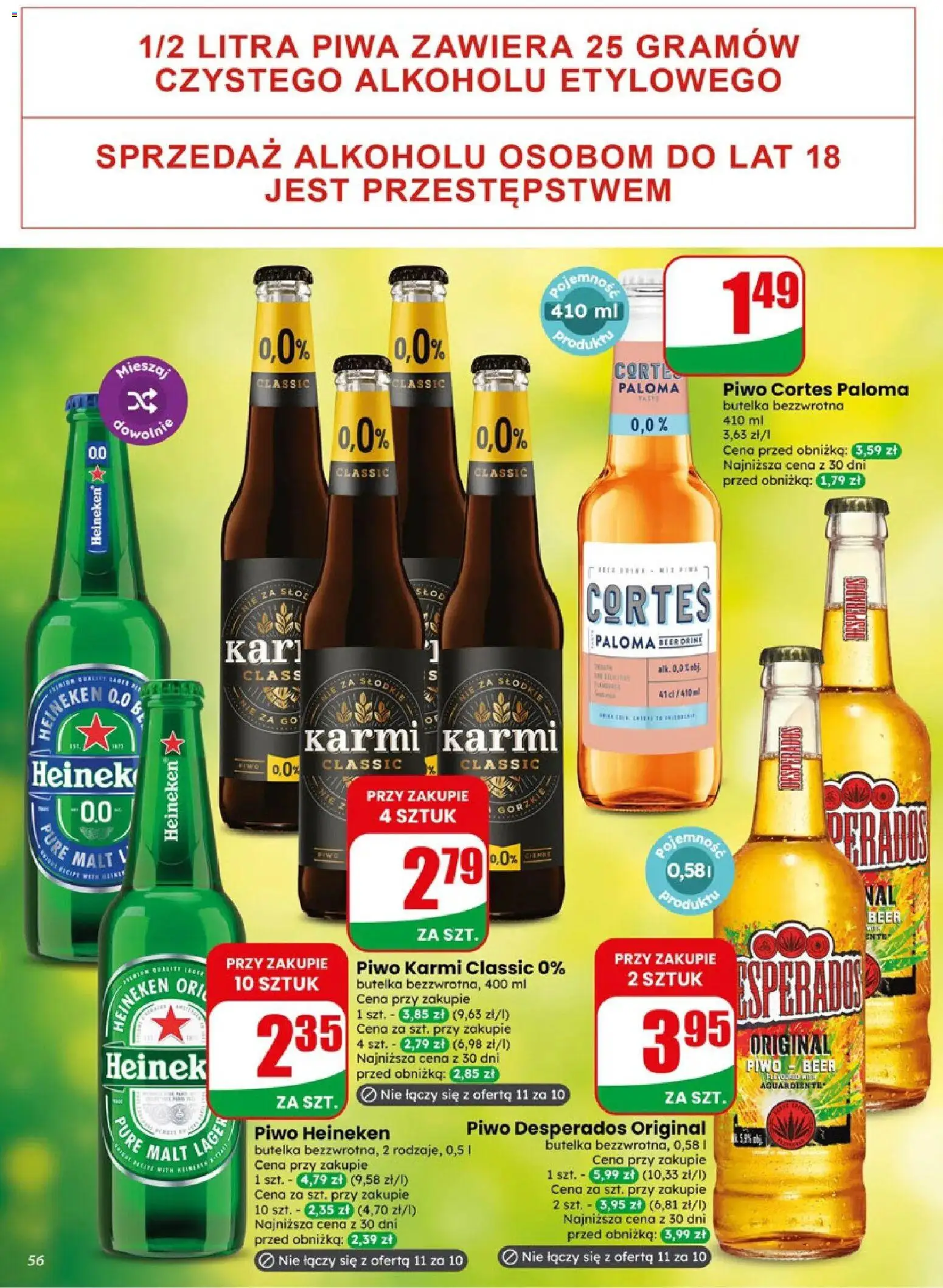 Dino gazetka od 13.05.2026 | Strona: 56 | Produkty: Piwo Desperados, Piwo, Heineken