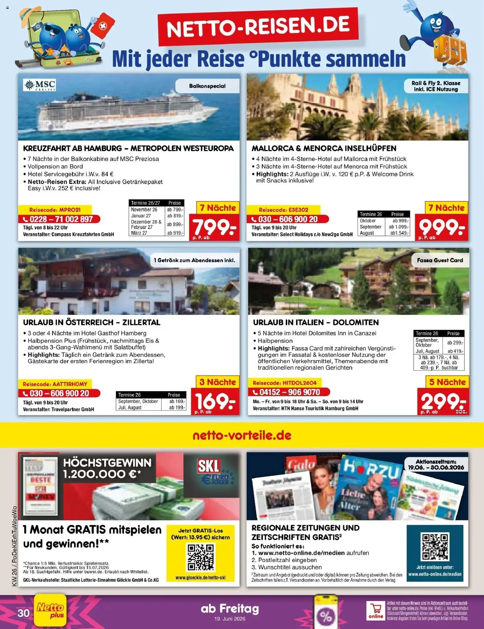 Netto Marken-Discount Prospekt Thierhaupten – gültig ab 22.06.2026 | Seite: 62 | Produkte: Eis, Uhr