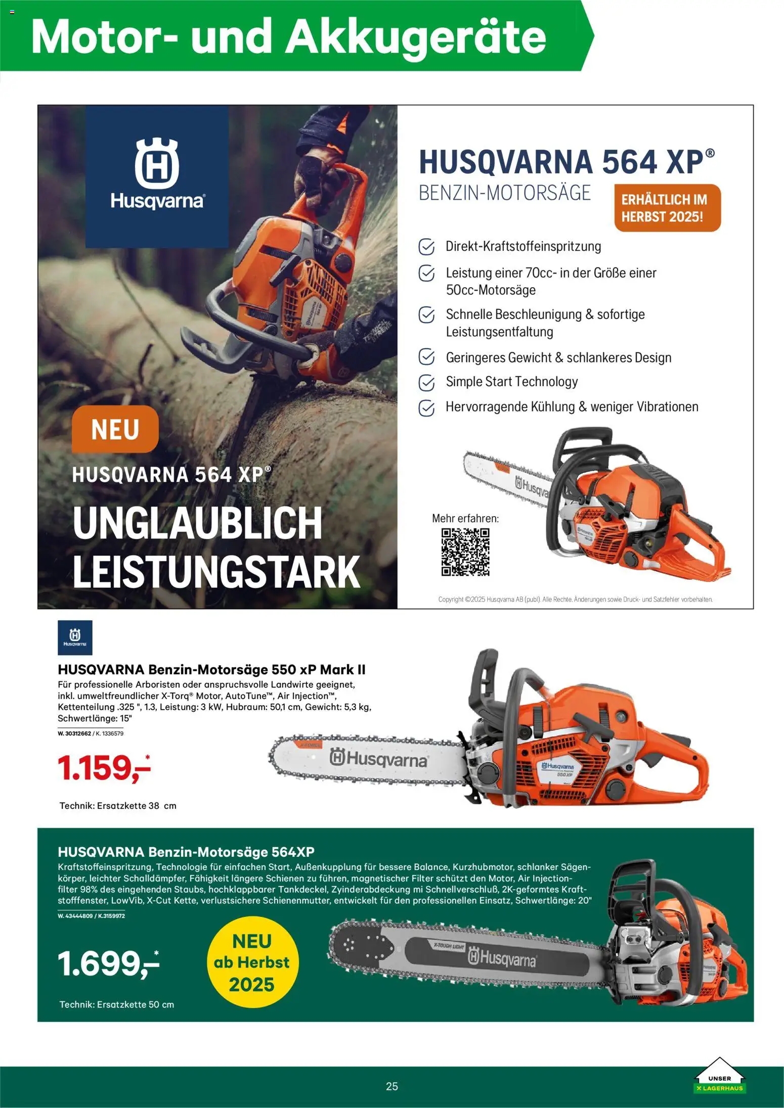 Lagerhaus Forstkatalog gültig ab 01.01.2025 | Seite: 25 | Produkte: Gewicht