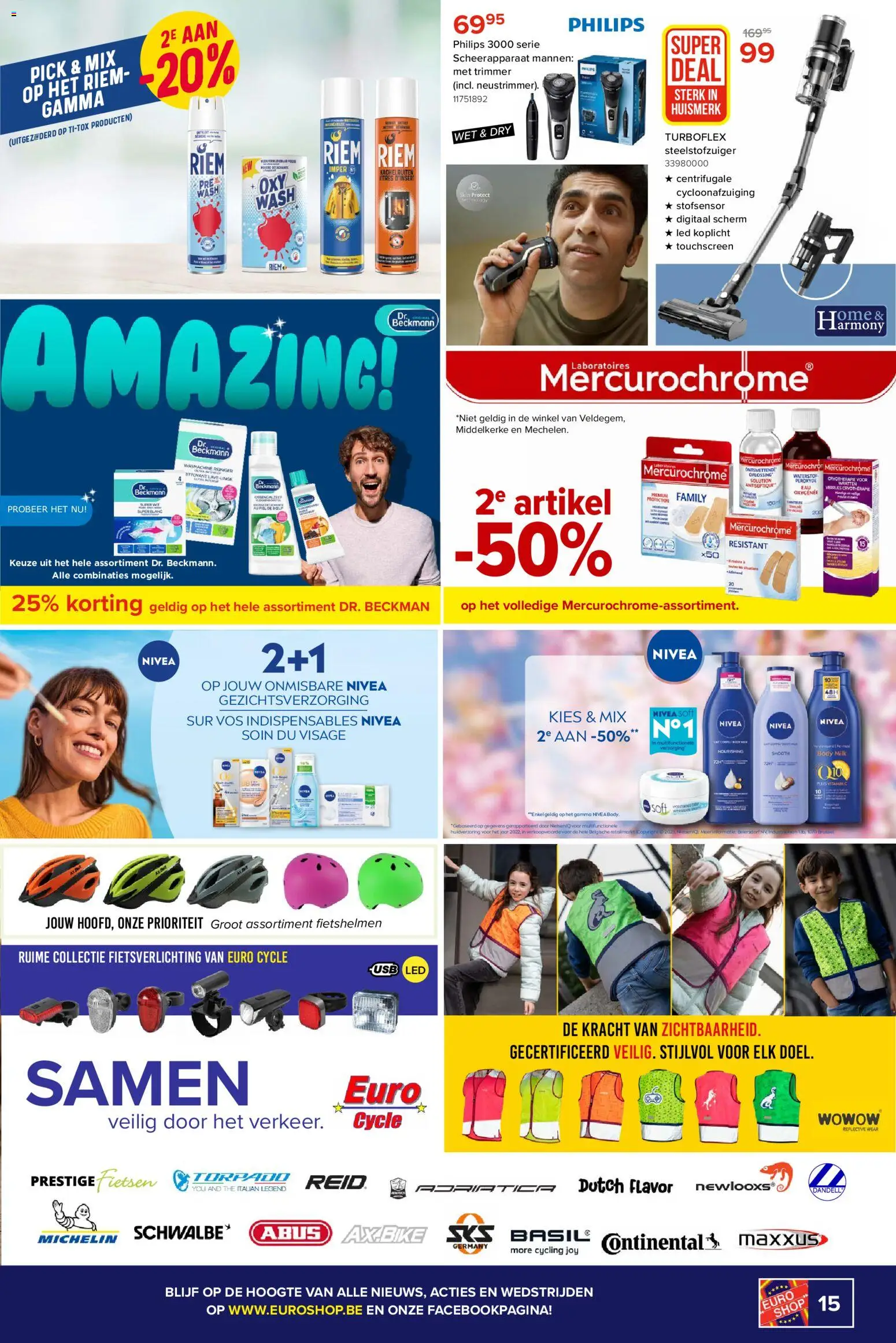 {H1} | Pagina: 15 | Producten: Steelstofzuiger, Wasmachine, Scheerapparaat, Scherm
