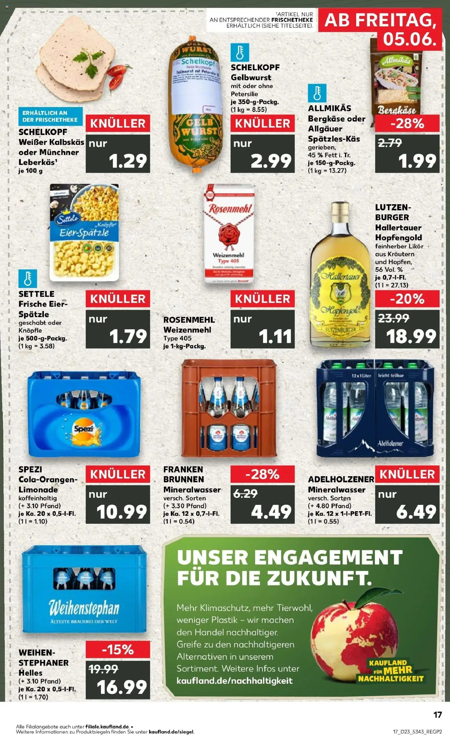 Kaufland Prospekt Freising – gültig ab 04.06.2026 | Seite: 17 | Produkte: Eier, Adelholzener, Burger, Petersilie