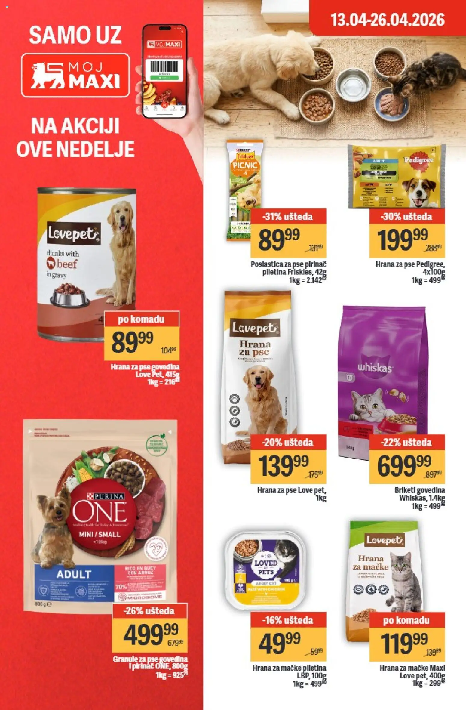 Maxi katalog - važi od 20.04.2026 | Strana: 34 | Proizvode: Pedigree, Purina, Granule za pse, Hrana za mačke