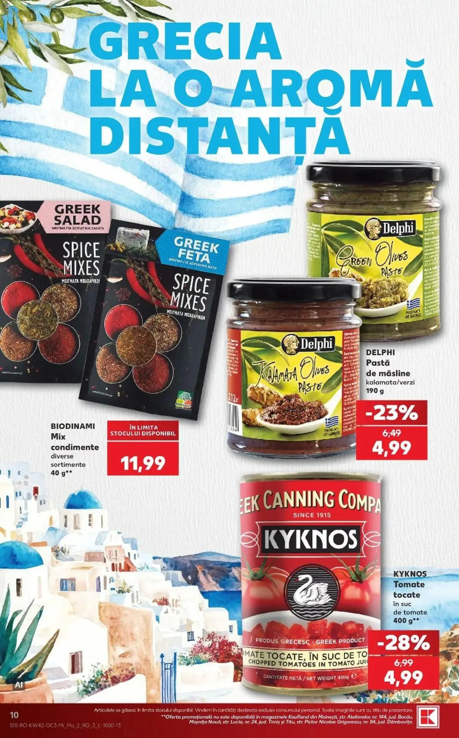 Kaufland Alba Iulia 14.10.2026 - Revista si Oferta | Pagină: 10 | Produse: Măsline, Suc, Paste, Condimente