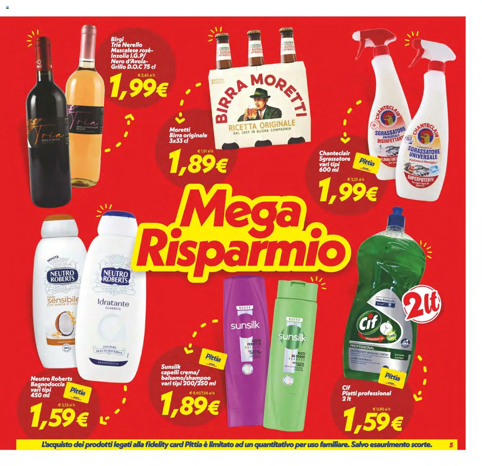 Volantino SuperConveniente del 07.04.2026 | Pagina: 5 | Prodotti: Sgrassatore, Limone, Olio, Profumo