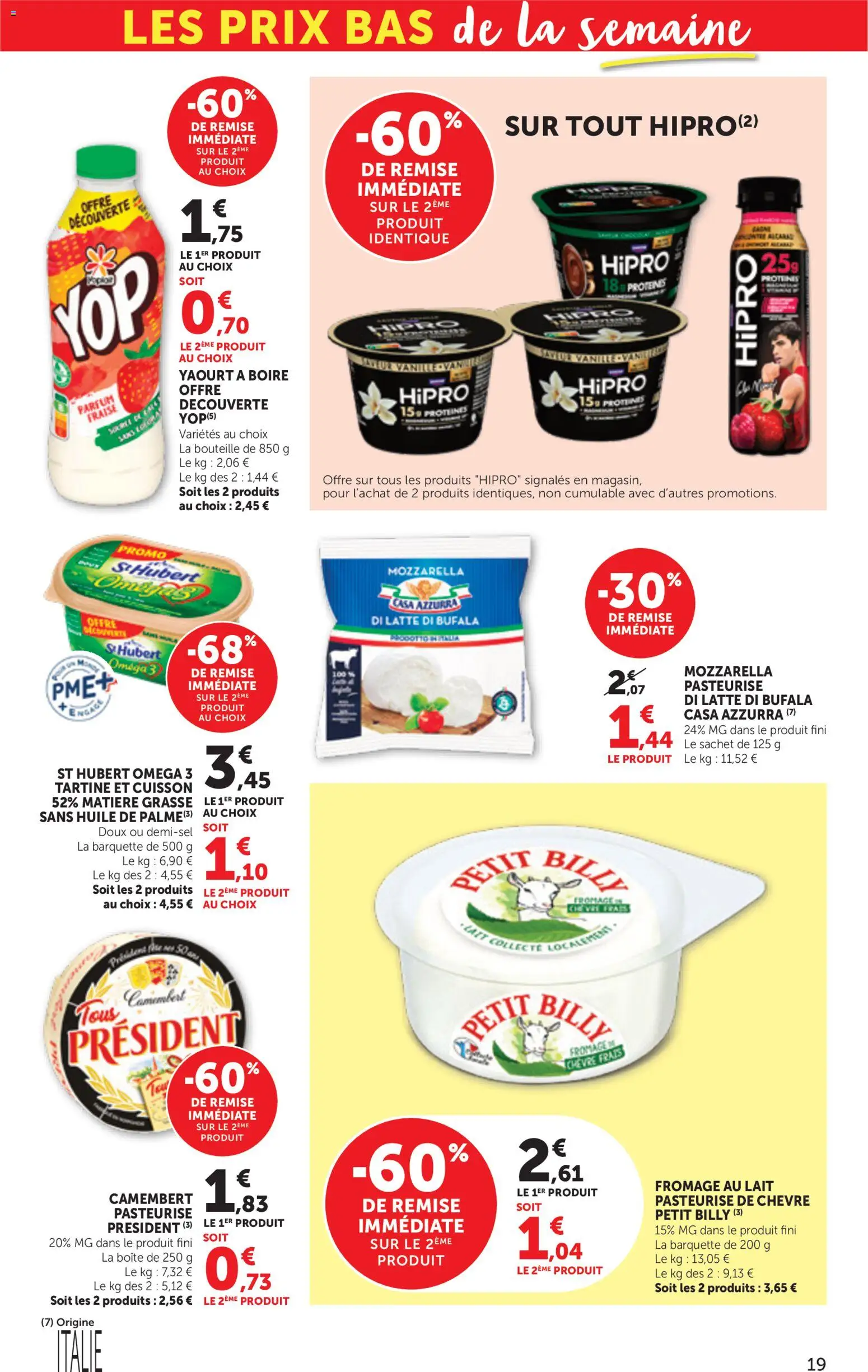 {H1} | Page: 19 | Produits: Fraise, Parfums, Mozzarella, Yaourt