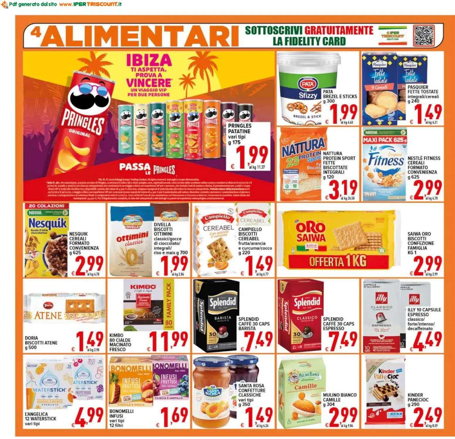 Volantino Ipertriscount del 22/07/2026 | Pagina: 4 | Prodotti: Riso, Patatine, Biscotti, Ananas