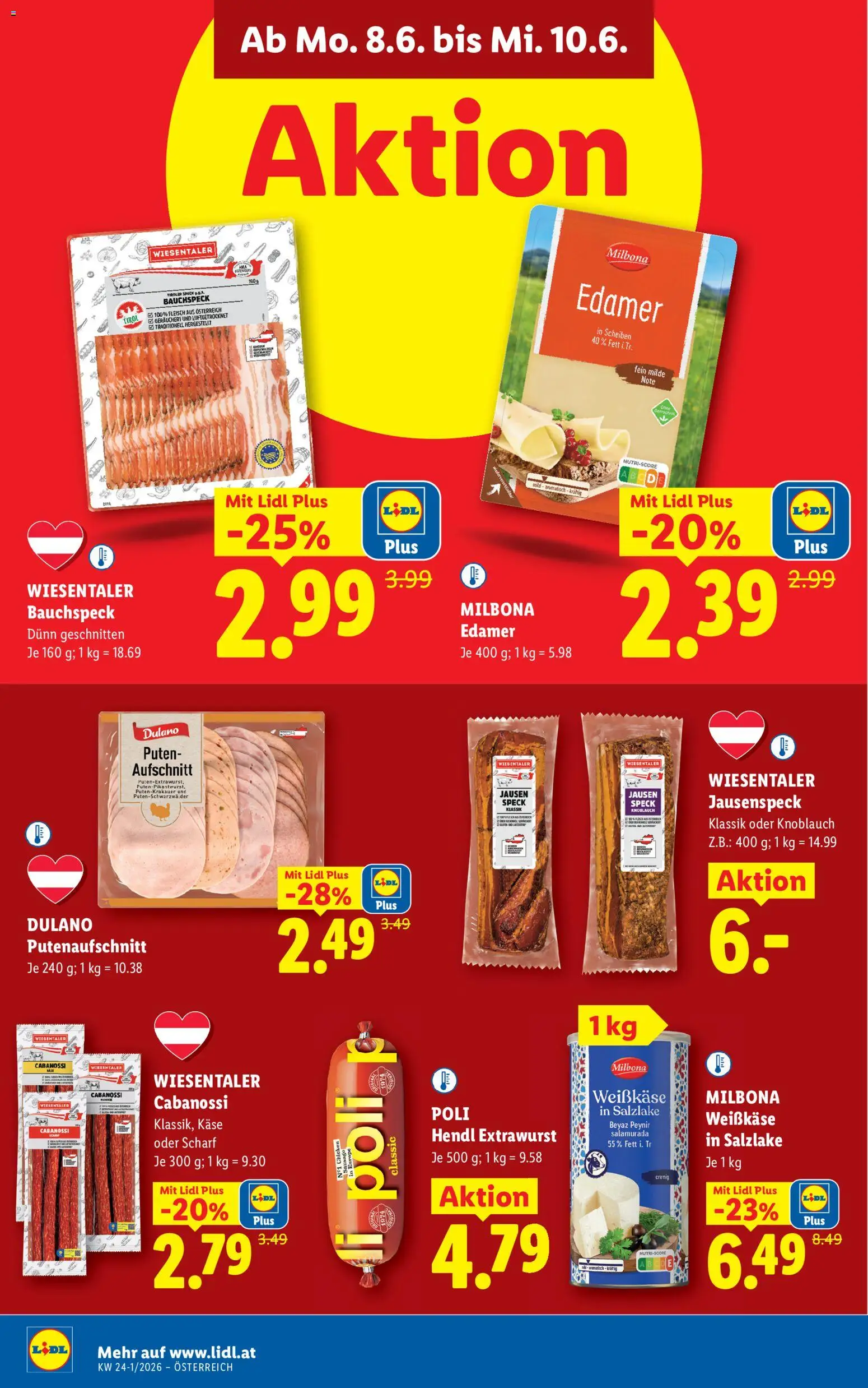 Lidl Flugblatt - Oberpullendorf, Güssing, Oberwart gültig ab 03.06.2026 | Seite: 45 | Produkte: Knoblauch, Käse