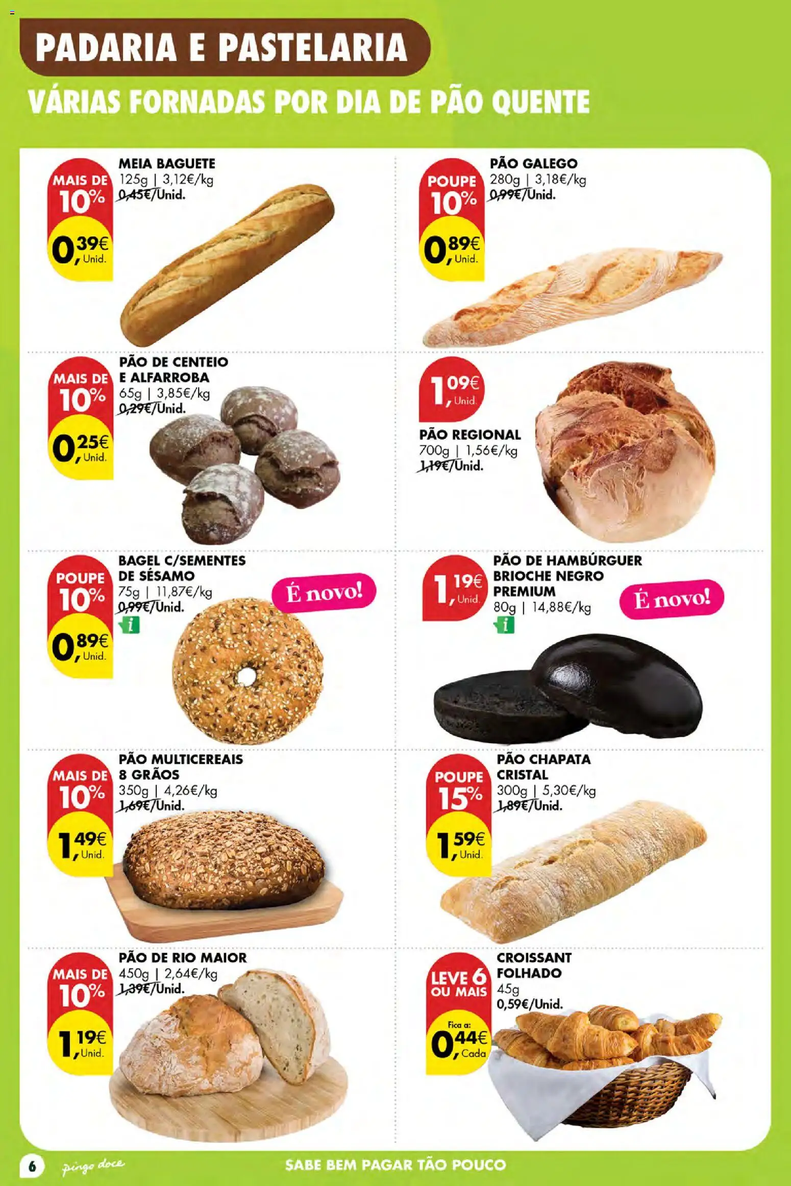 Pingo Doce Poupe Esta Semana Açores │ válido de 23/07/2026 | Página: 6 | Produtos: Padaria, Hambúrguer, Centeio, Pão