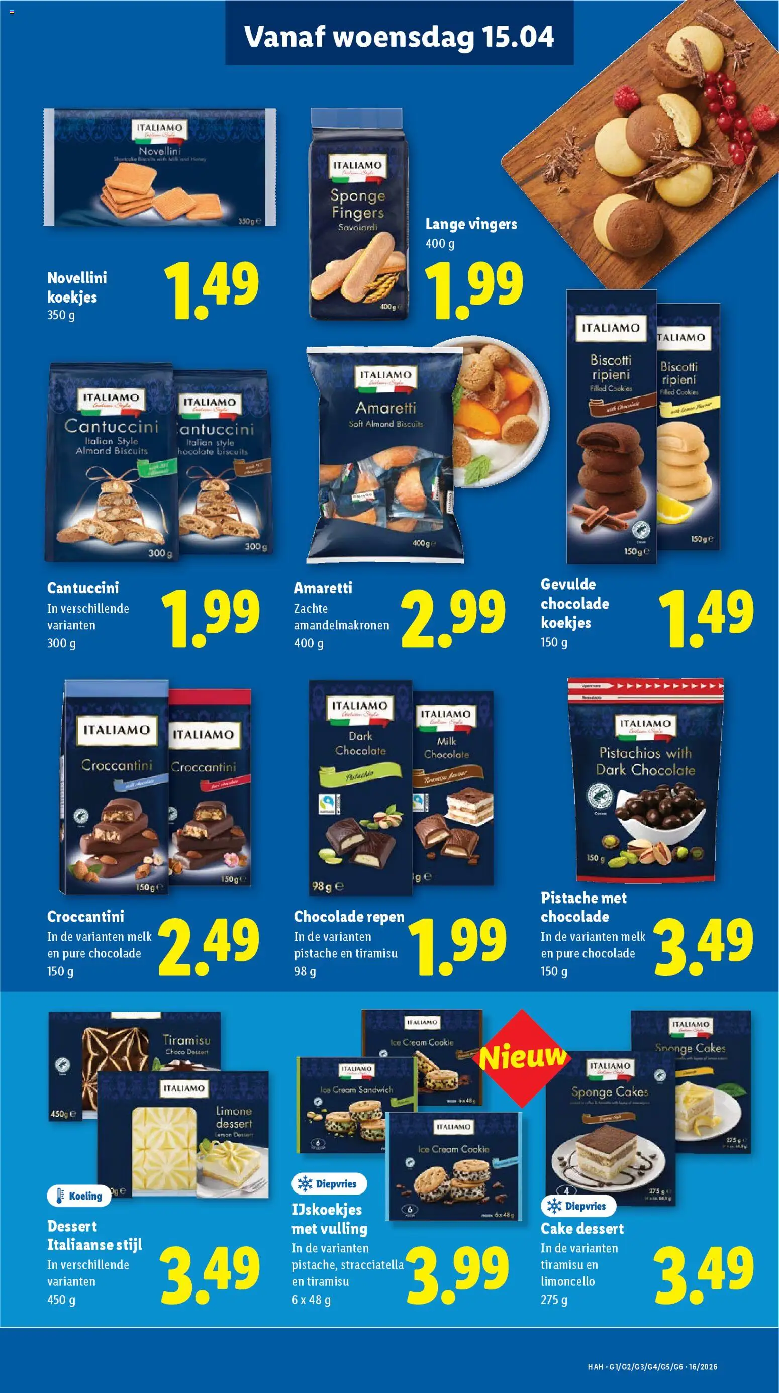 {H1} | Pagina: 28 | Producten: Chocolade, Sandwich, Cake, Repen