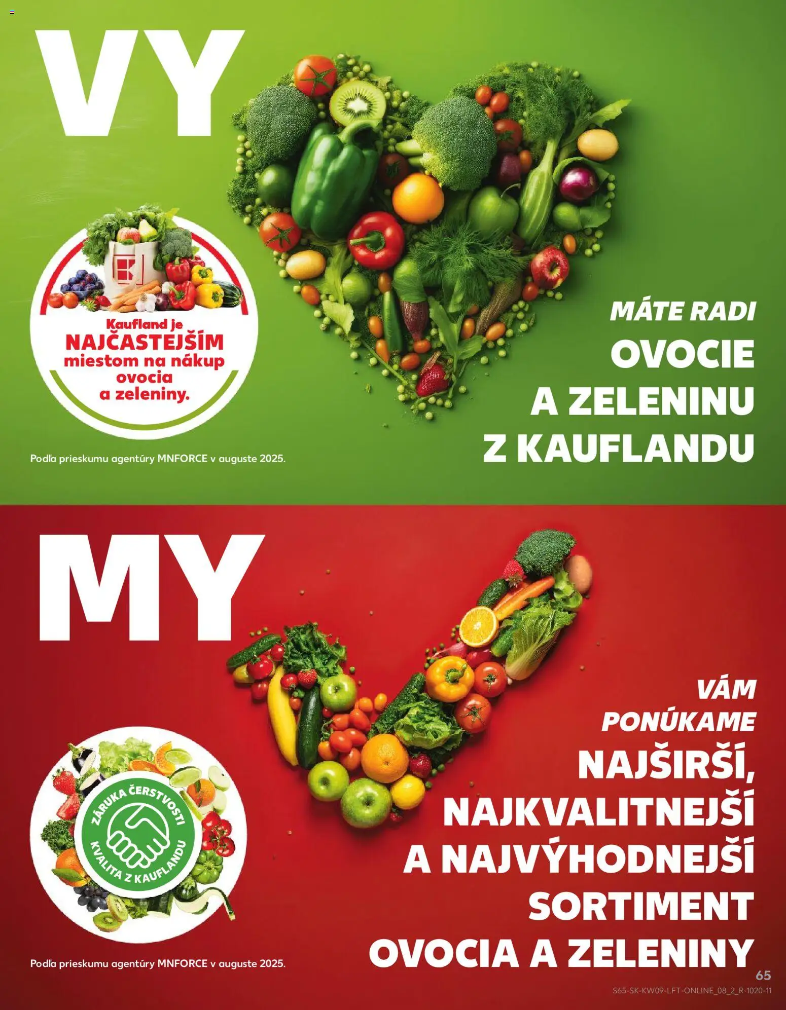 Nové Kaufland akcie – leták je platný od 26.02.2026 | Strana: 65 | Produkty: Ovocie