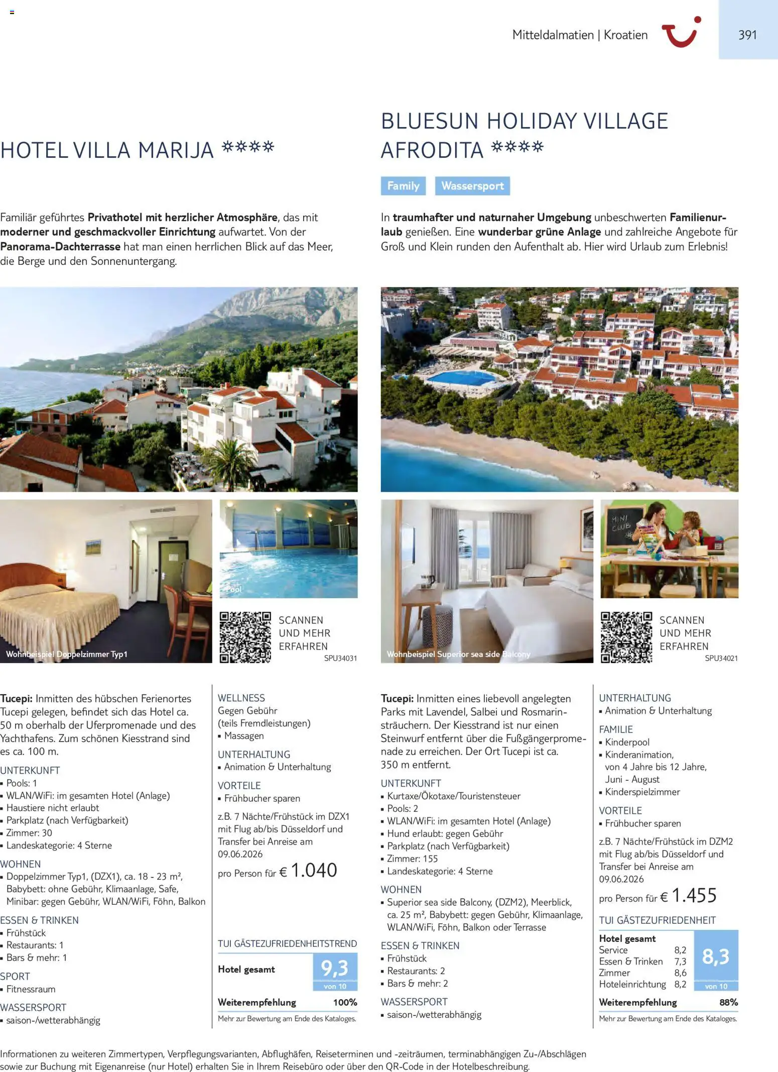 TUI Prospekt Südeuropa & Nordafrika 2026/27 – gültig ab 03.03.2026 | Seite: 391 | Produkte: Babybett