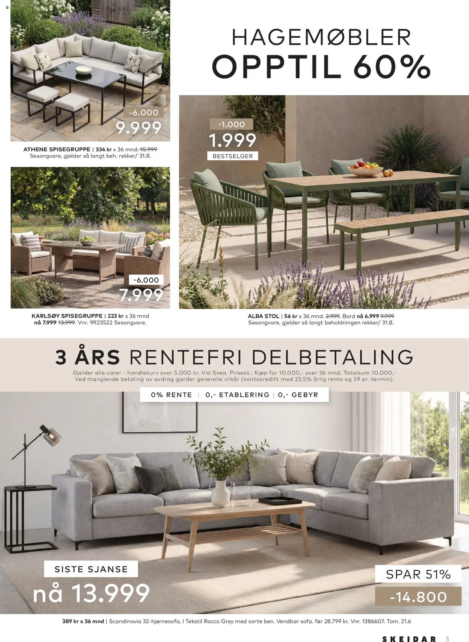 {H1} | Side: 3 | Produkter: Bord, Stol, Hagemøbler