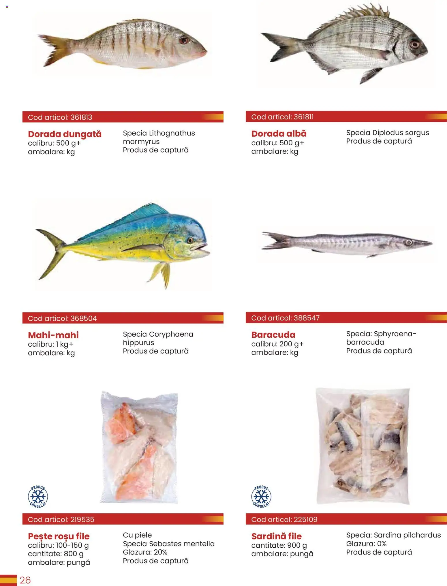 Noul catalog Metro – valabil de la 30.03.2026 | Pagină: 26 | Produse: Pungă, Pește