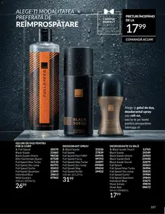 Ofertele Avon valabile de la 01.06.2026 | Pagină: 109 | Produse: Body, Duș, Deodorant