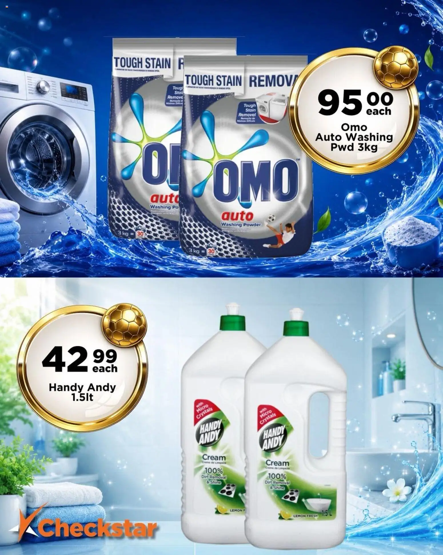 New Check Star catalogue – valid from 10.06.2026 | Page: 8 | Products: Powder, Cream, Washing powder, Lemon