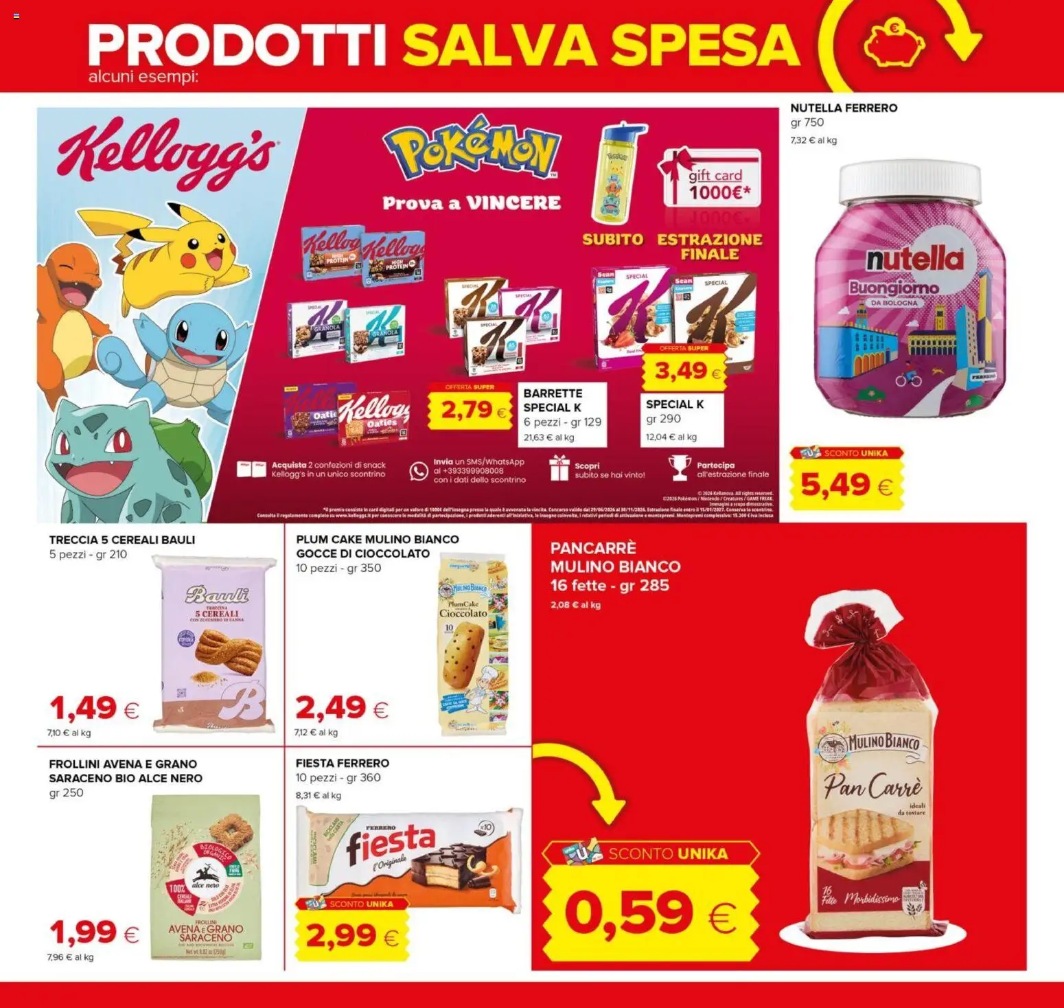 Volantino Tigre del 08/10/2026 | Pagina: 16 | Prodotti: Cioccolato, Cereali, Plumcake, Frollini