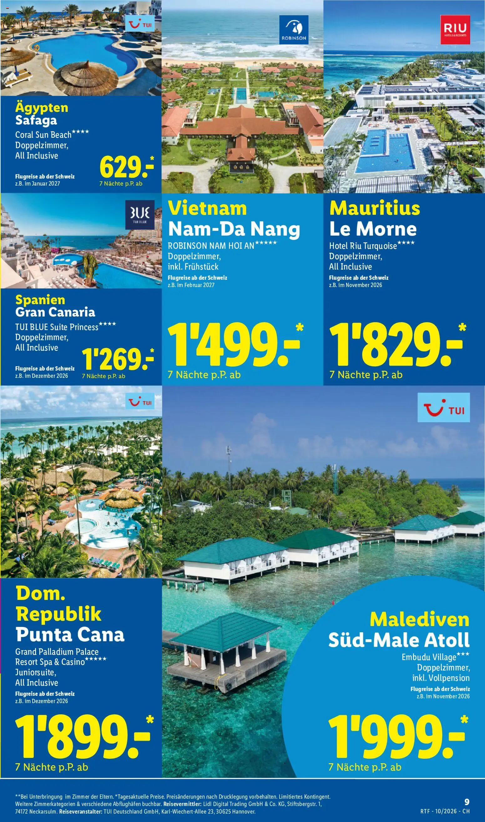 Lidl aktionen Oktober/November Reise-Highlights – gültig ab 14.10.2026 | Seite: 9