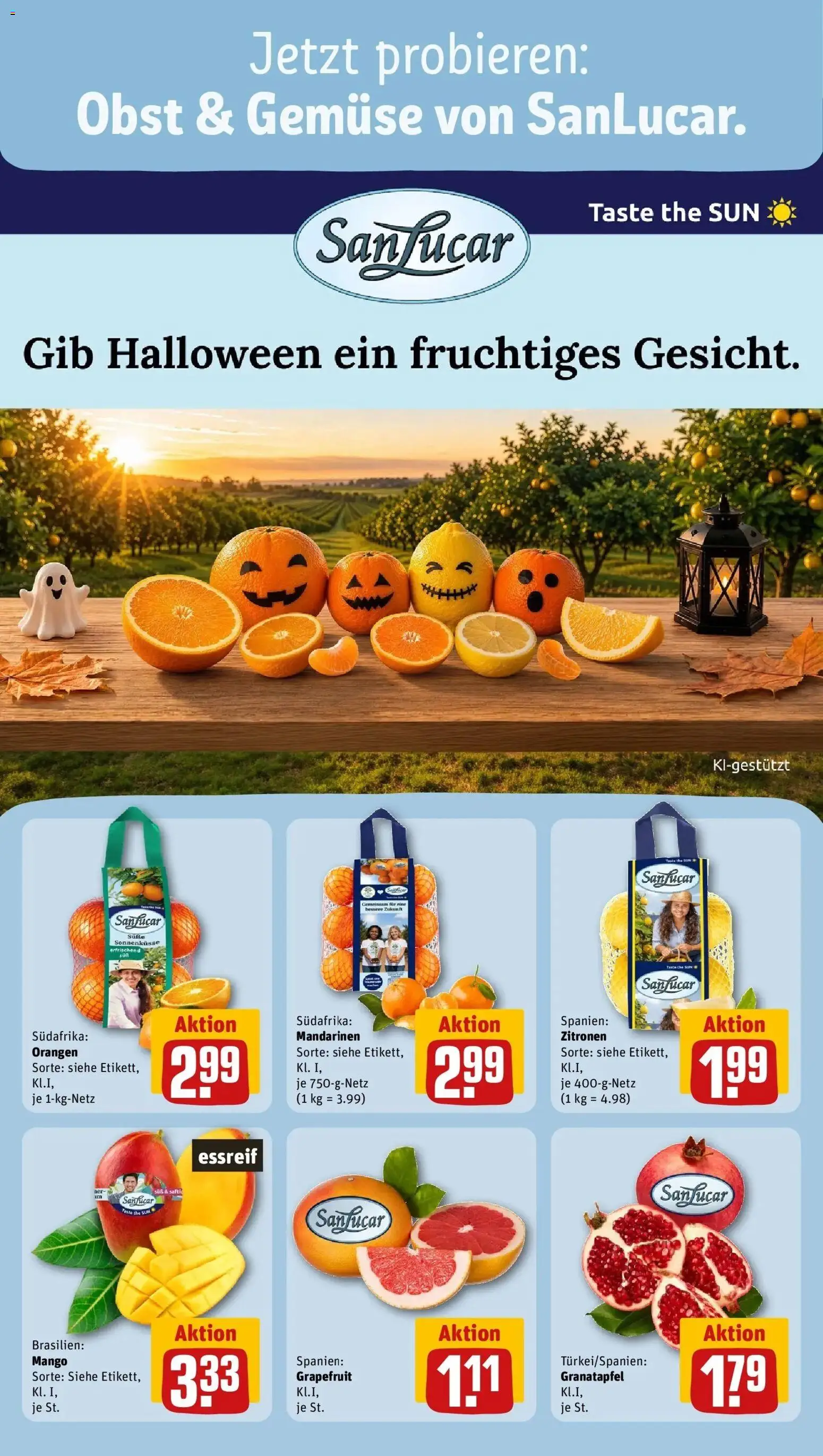 REWE Prospekt ab 26.10.2026 zum Blättern » Angebote | Seite: 8 | Produkte: Mandarinen, Grapefruit, Gemüse, Mango