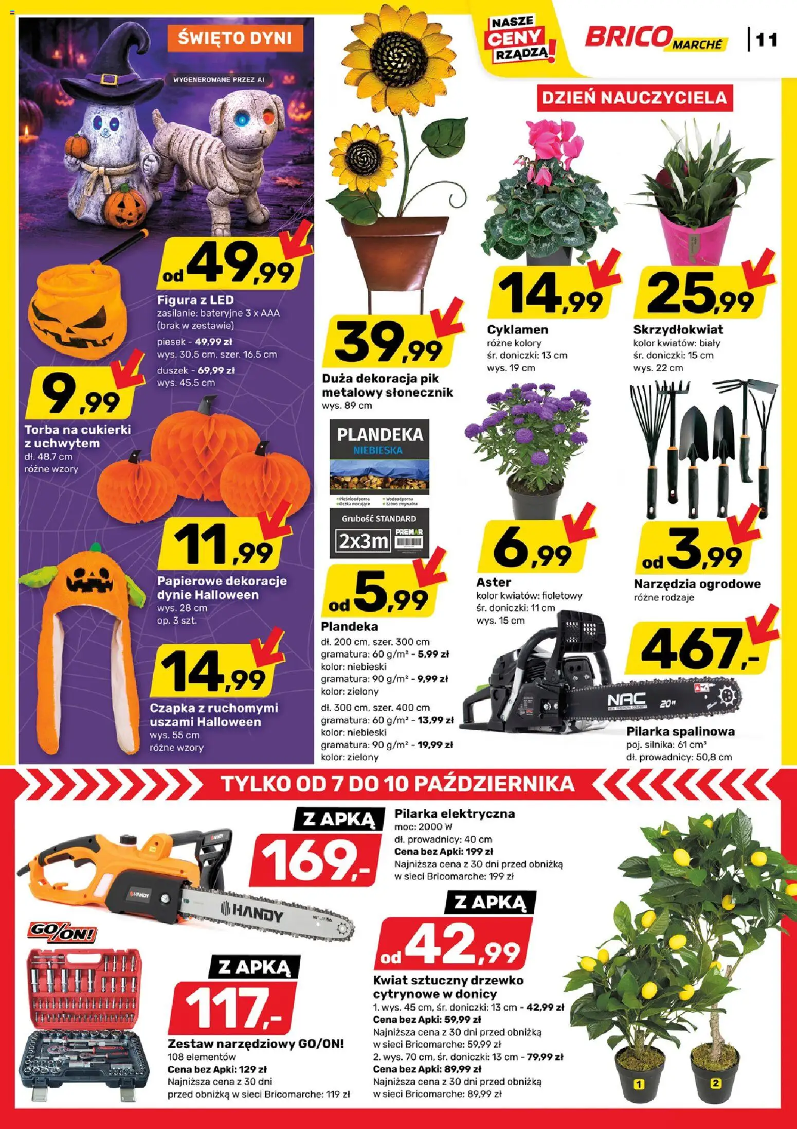 Brico Marché gazetka od 07.10.2026 | Strona: 12 | Produkty: Drzewko cytrynowe, Torba, Słonecznik, Cukierki