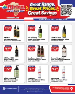 Africa Cash & Carry specials catalogue – valid from 03/10/2026