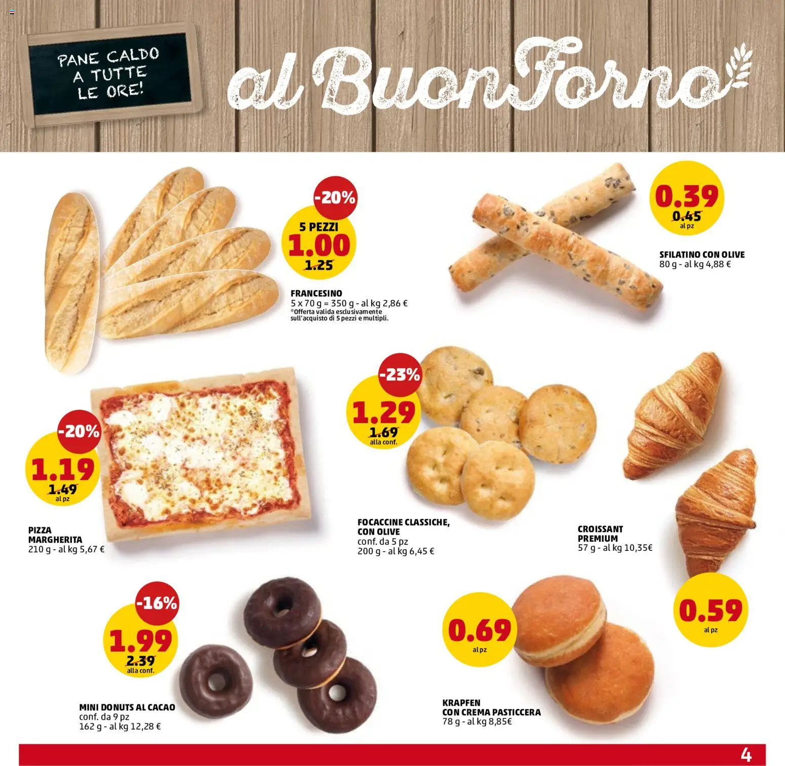 Volantino PENNY del 18.06.2026 | Pagina: 4 | Prodotti: Crema, Pane, Cacao, Forno