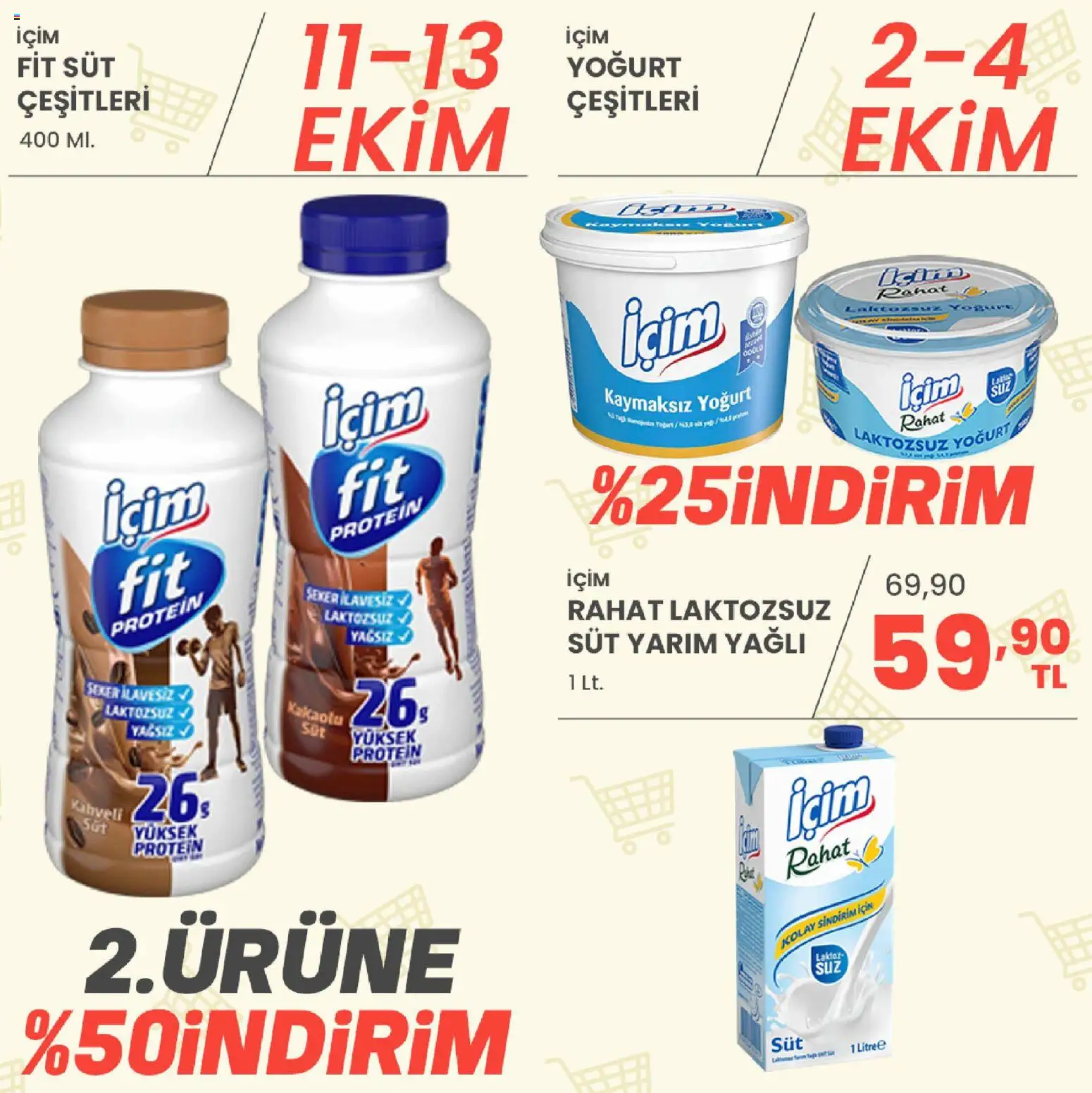 Sarıyer Katalog - 02 Ekim 2026 tarihinden itibaren geçerlidir | Sayfa: 11 | Ürünler: Süt, Yoğurt, Şeker