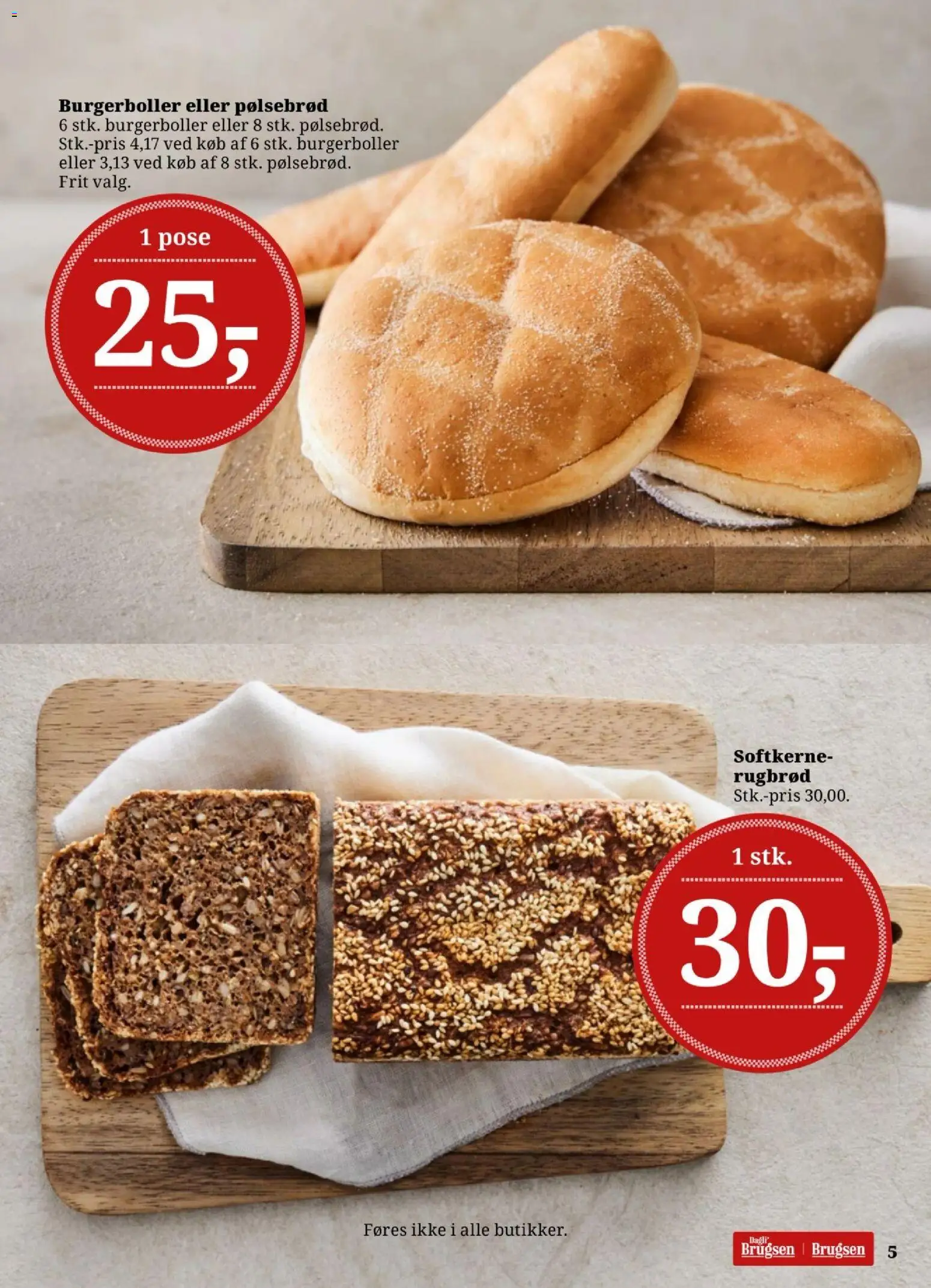 Dagli'Brugsen tilbudsavis – gyldig fra 22.05.2026 | Side: 6 | Produkter: Pølsebrød, Burgerboller, Rugbrød