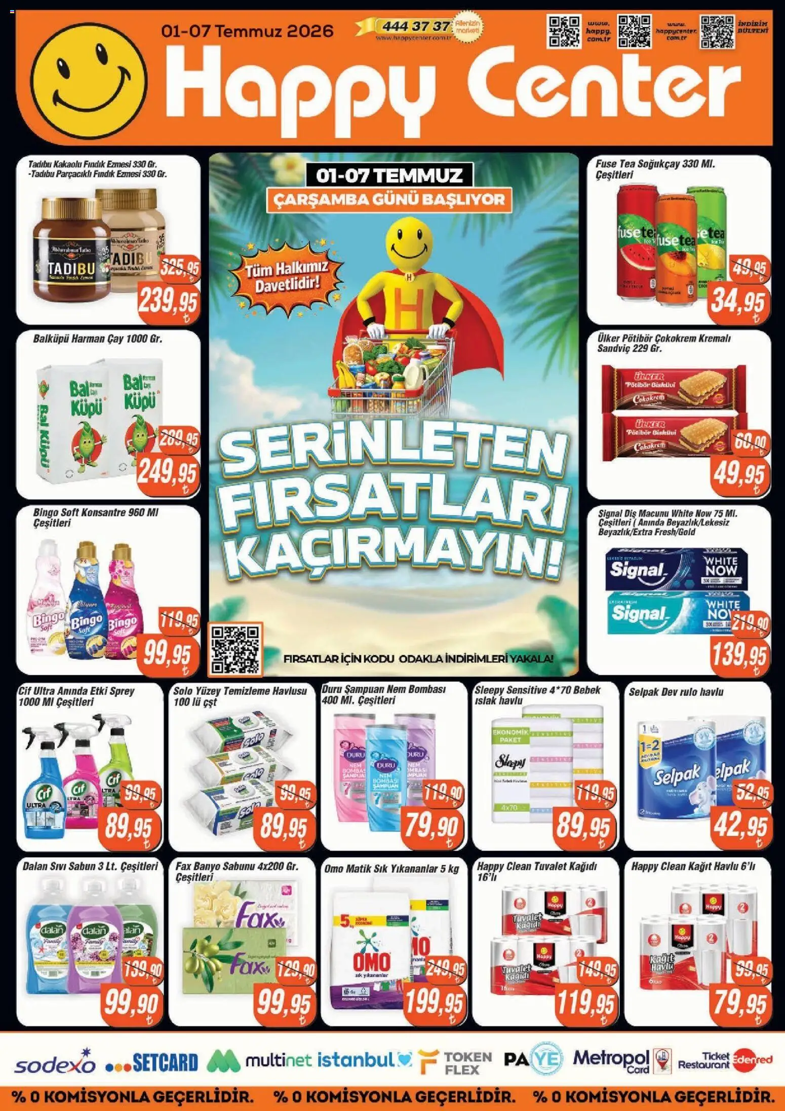 Happy Center Katalog - 08 Temmuz 2026 tarihinden itibaren geçerlidir | Sayfa: 9 | Ürünler: Tuvalet, Diş macunu, Çay, Fındık