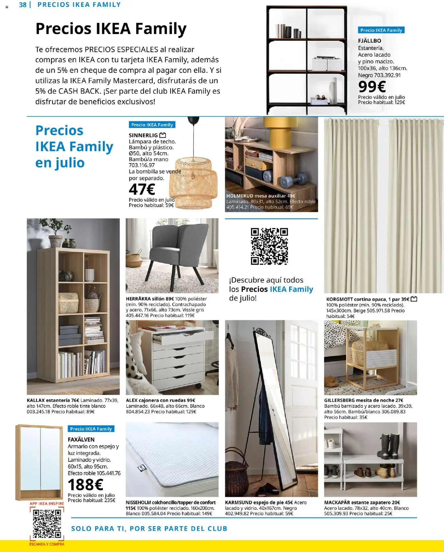 IKEA - IKEA Family Magazine │ válido desde el 01/07/2026 | Página: 38 | Productos: Tinte, Mesa auxiliar, Mesa, Armario