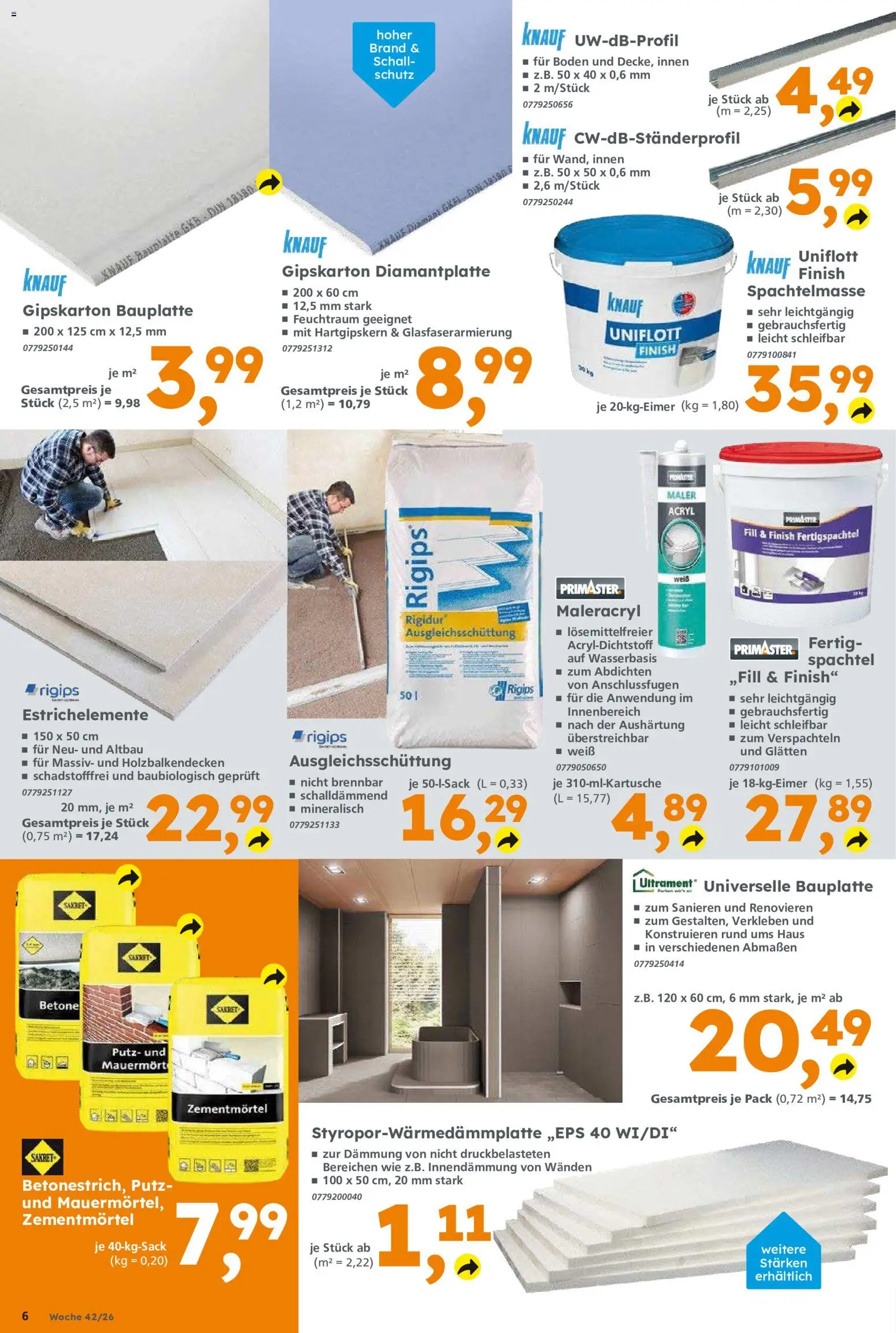 Globus Baumarkt Prospekt Zweibrücken – gültig ab 12.10.2026 | Seite: 6 | Produkte: Finish