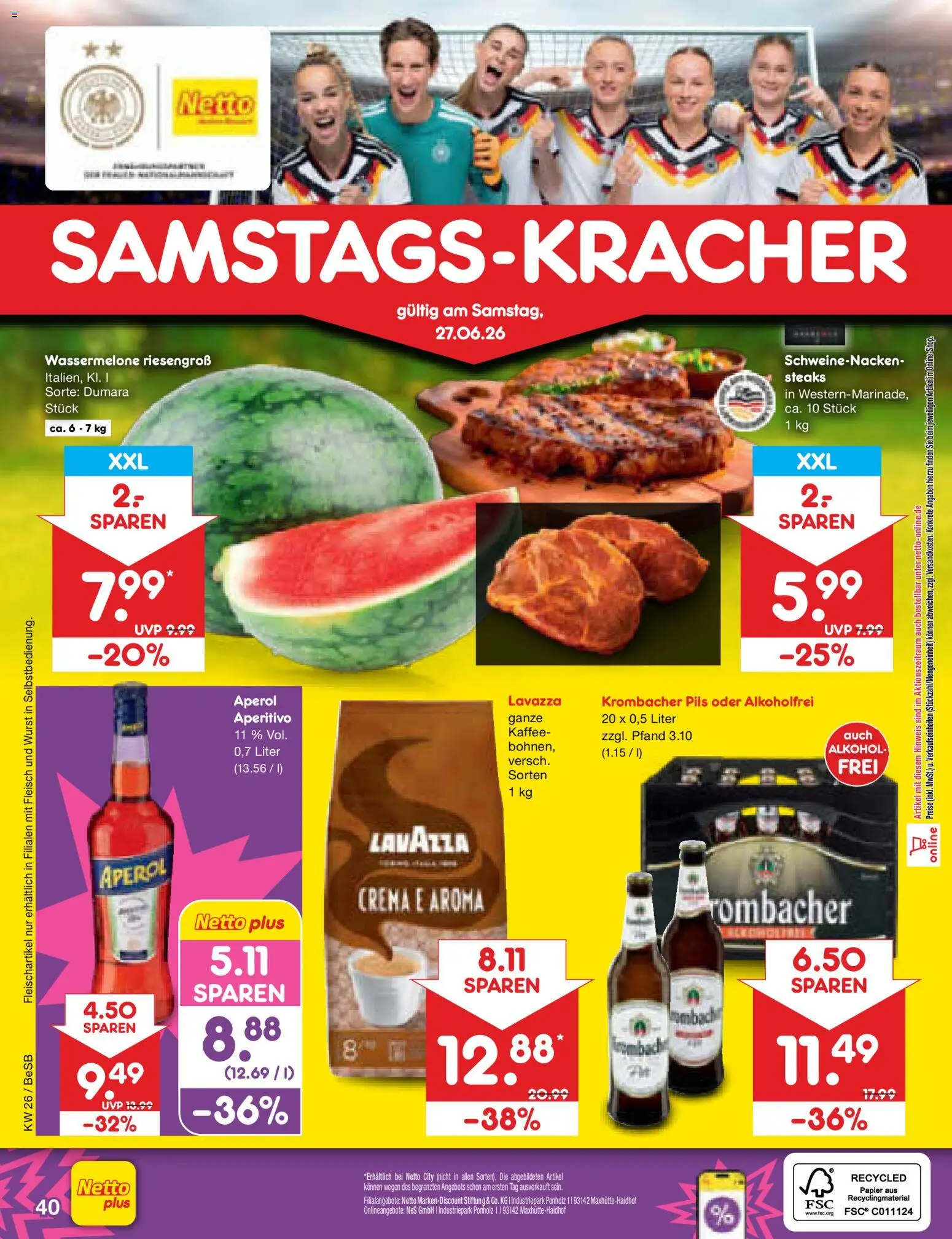 Netto Marken-Discount Prospekt | 22.06.2026 | Wie erhält man einen begrenzten Rabatt? | Deutschland