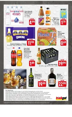 Coca-Cola², Mezzo Mix², Fanta Orange, (²koffeinhaltig) und weitere Sorten, 2 L, zzgl. 0,25 Pfand ab 04.05.2026 gültig | Seite: 57 | Produkte: Cola, Rouge, Pfirsich, Hohes c