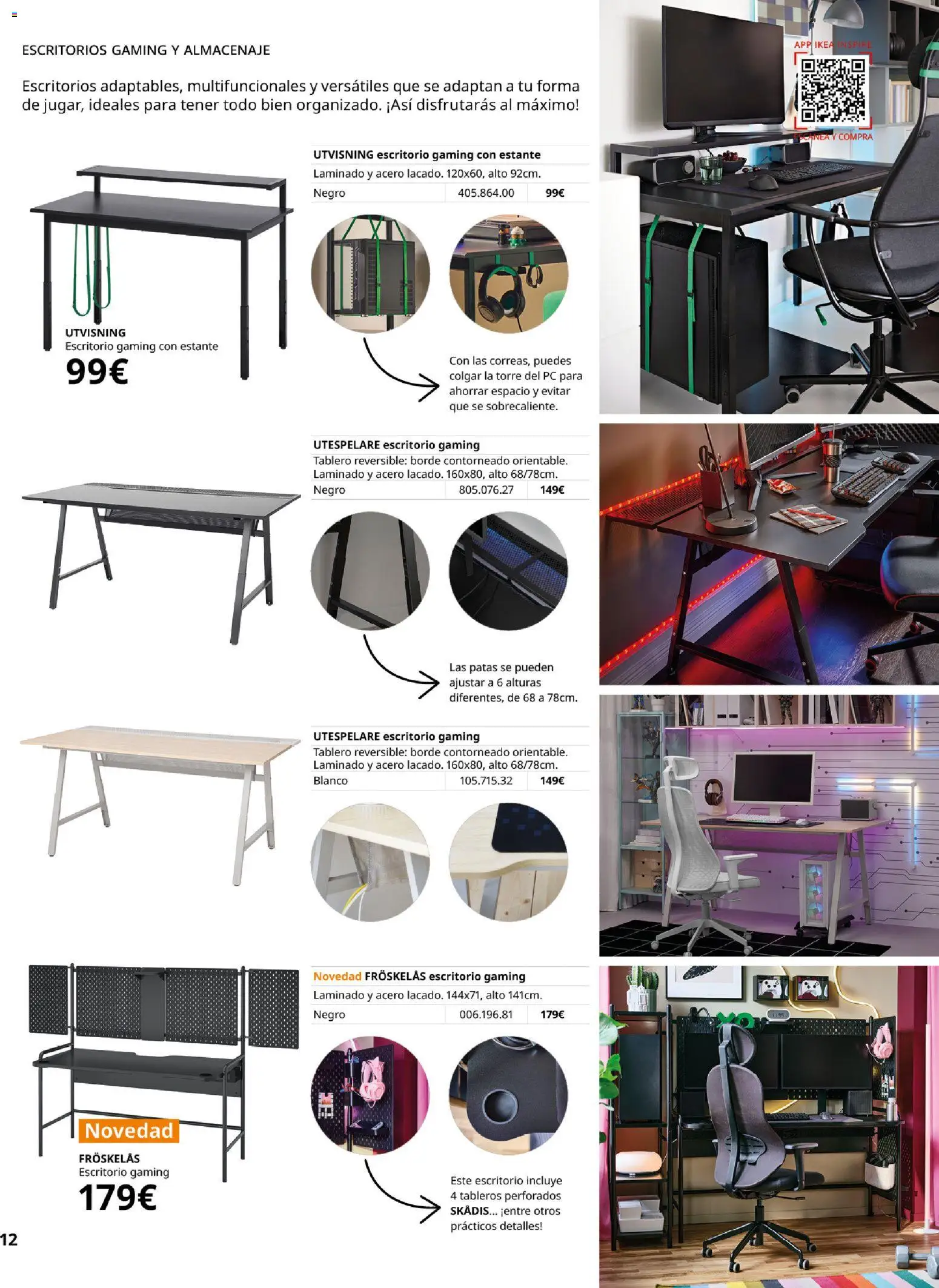 IKEA - Gaming │ válido desde el 01/10/2026 | Página: 12 | Productos: PC, Almacenaje, Estante
