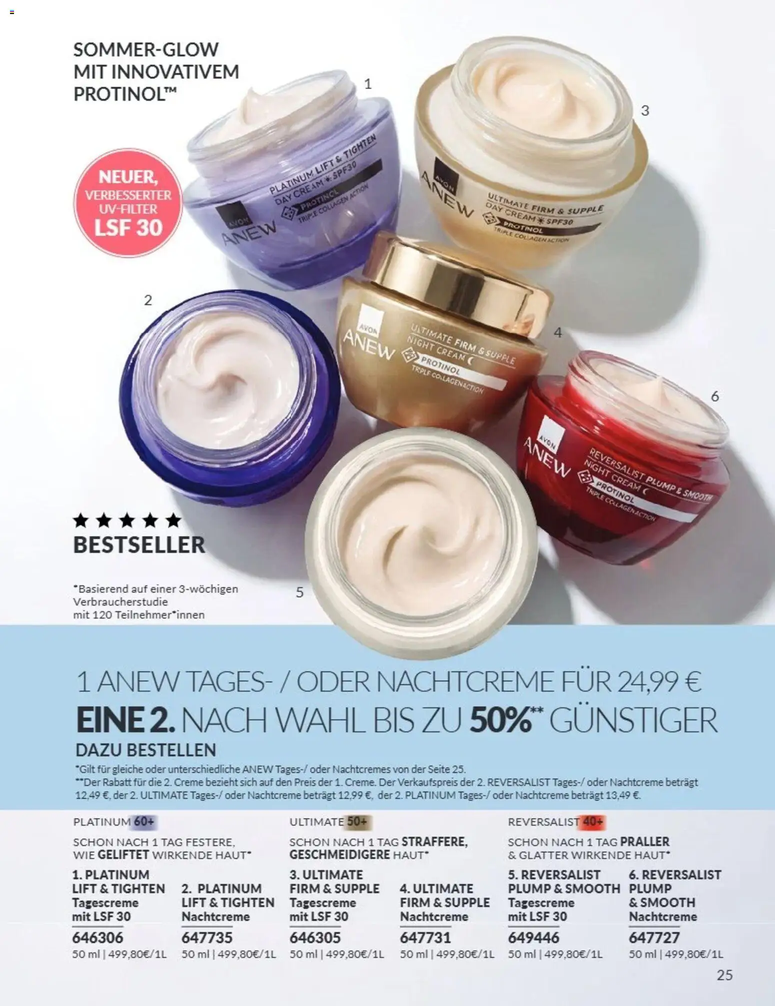 AVON Katalog August 2026 – gültig ab 08.08.2026 | Seite: 25 | Produkte: Creme, Tagescreme, Nachtcreme