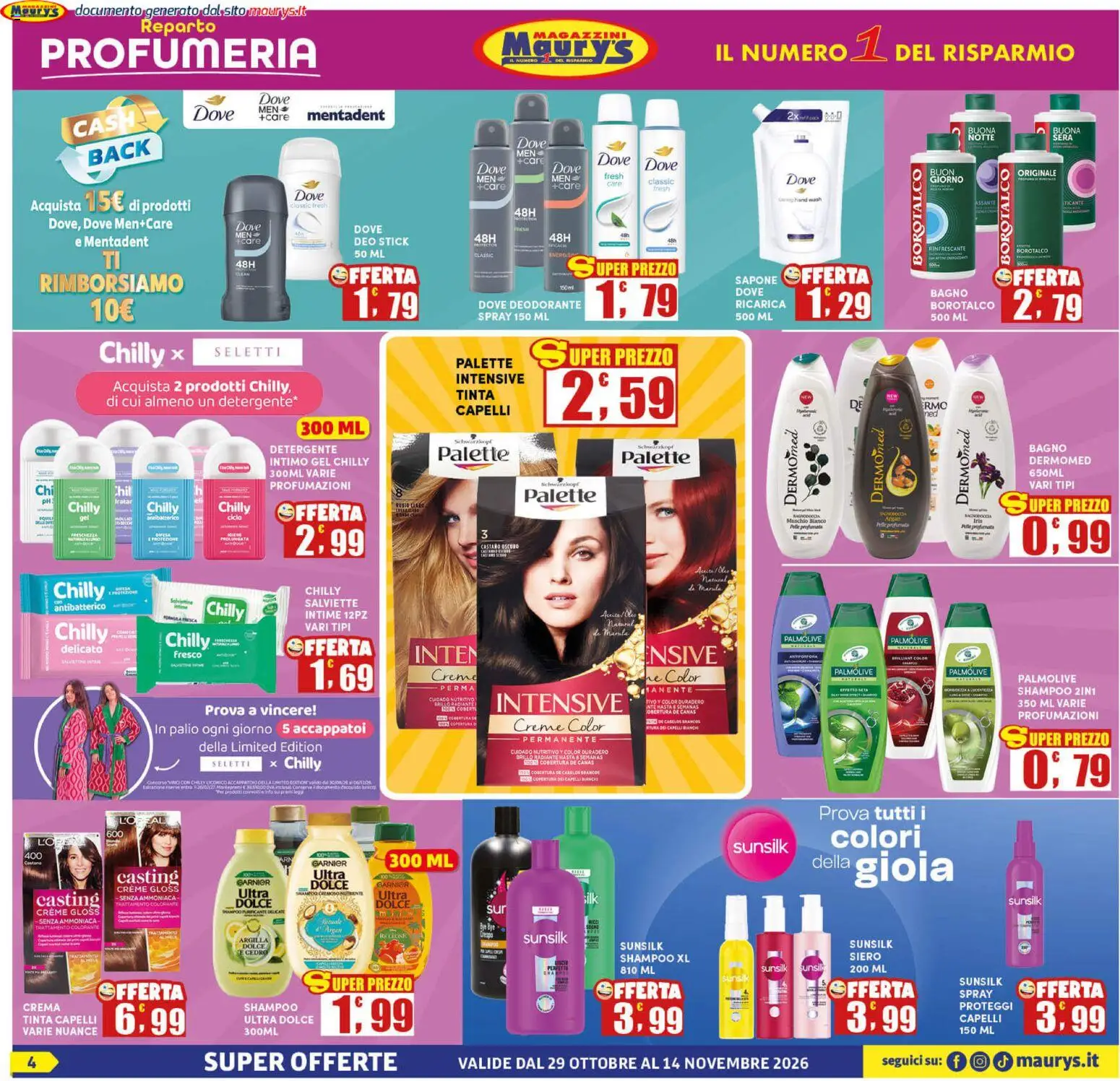 Volantino Maury's del 29/10/2026 | Pagina: 4