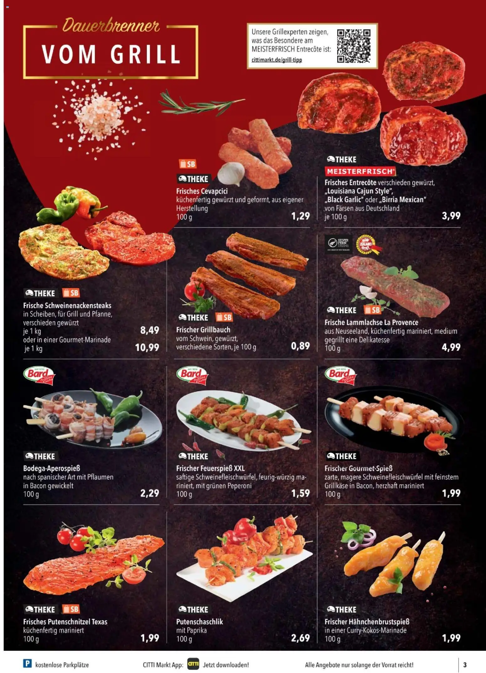 CITTI tilbudsavis – gyldig fra 20.05.2026 | Side: 3 | Produkter: Entrecote, Bacon, Paprika, Grill