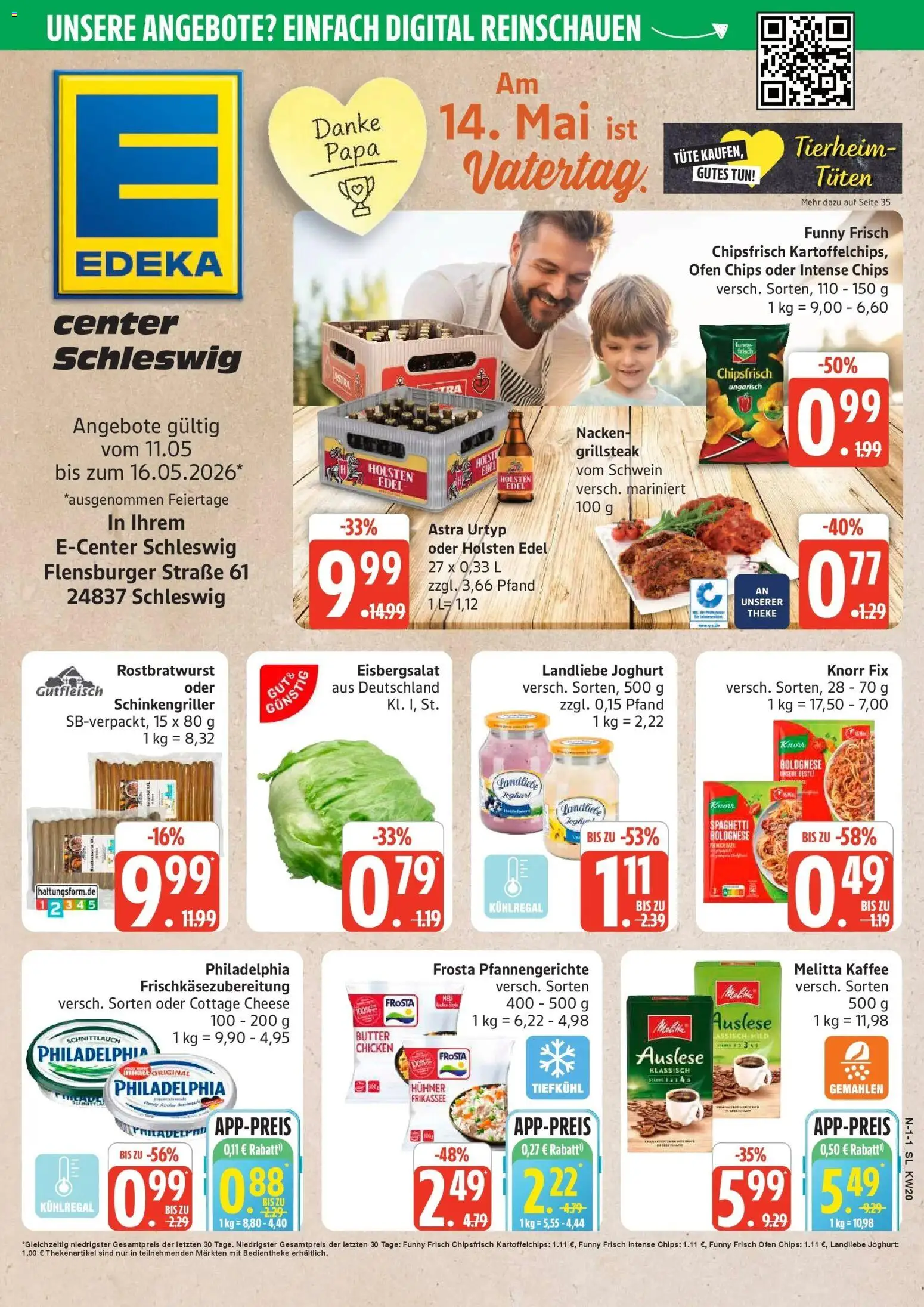 Marktkauf Prospekt Schleswig	 – gültig ab 10.05.2026 | Seite: 1 | Produkte: Knorr fix, Funny frisch, Frosta, Landliebe joghurt