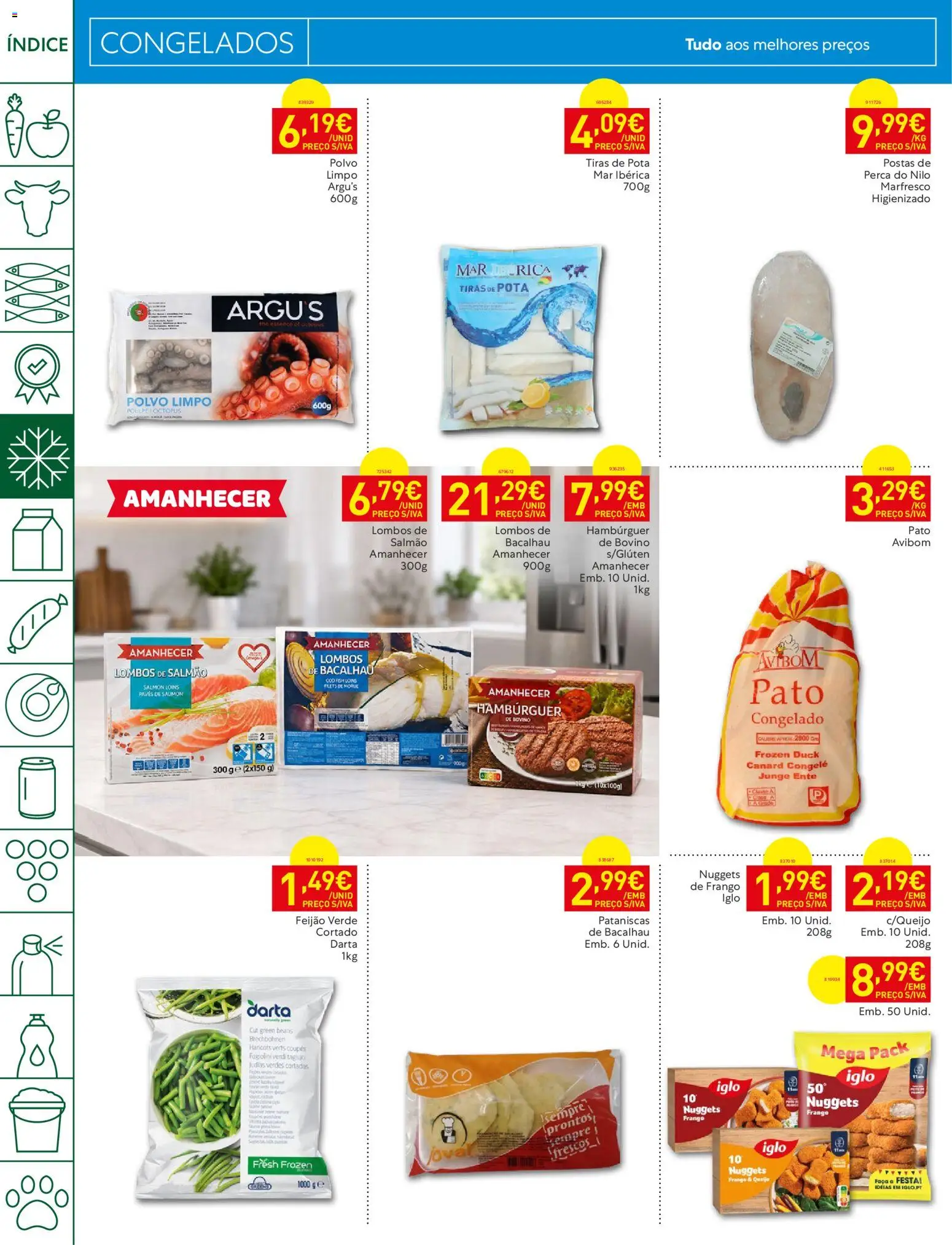 Recheio folheto │ válido de 11/08/2026 | Página: 8 | Produtos: Faca, Pato, Queijo, Feijão
