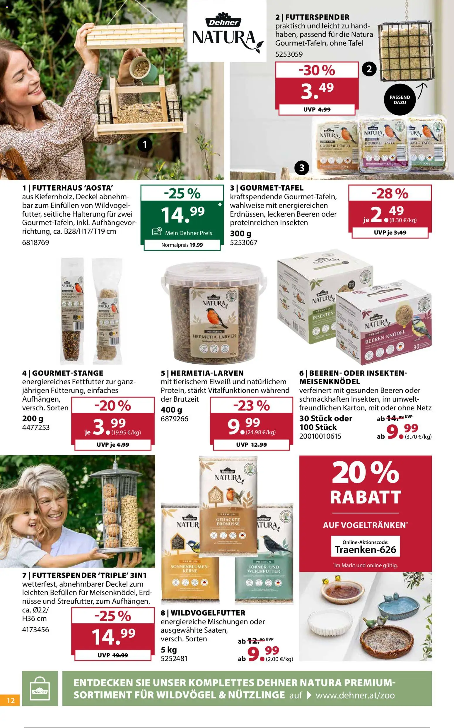 Dehner Flugblatt gültig ab 24.06.2026 | Seite: 12 | Produkte: Nüsse, Папионка