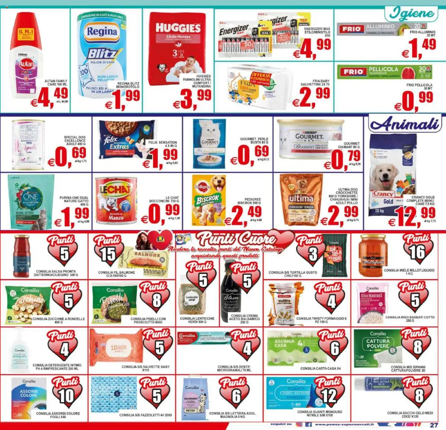 Volantino Pewex del 01/07/2026 | Pagina: 27 | Prodotti: Prosciutto, Crocchette, Alluminio, Agnello