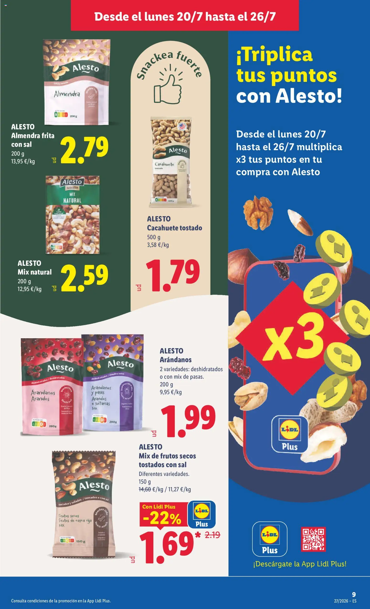 Lidl folleto │ válido desde el 20/07/2026 | Página: 15 | Productos: Frutos secos