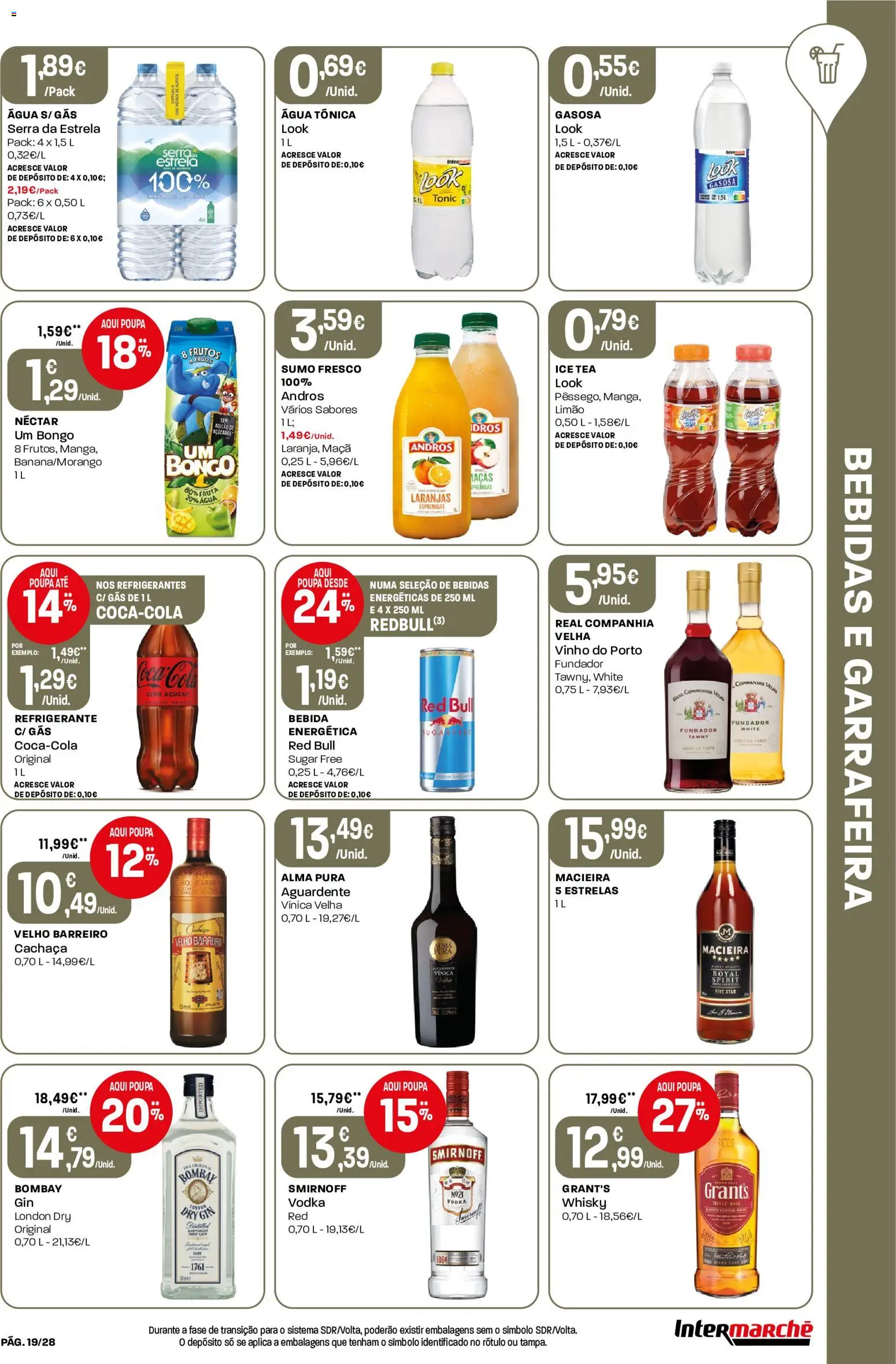Intermarché Folheto Contact │ válido de 16/07/2026 | Página: 19 | Produtos: Whisky, Maça, Sumo, Vinho