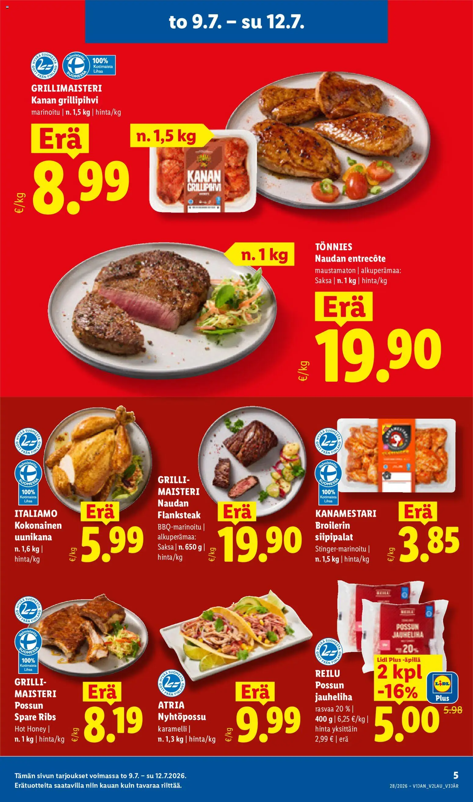 Lidl tarjoukset - Helsinki – voimassa 09/07/2026 alkaen | Sivu: 5