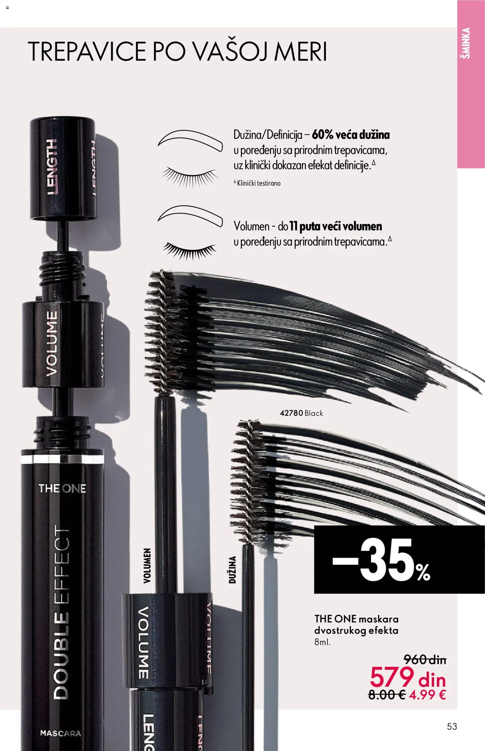Oriflame katalog - važi od 18.02.2026 | Strana: 53 | Proizvode: Šminka, Maskara