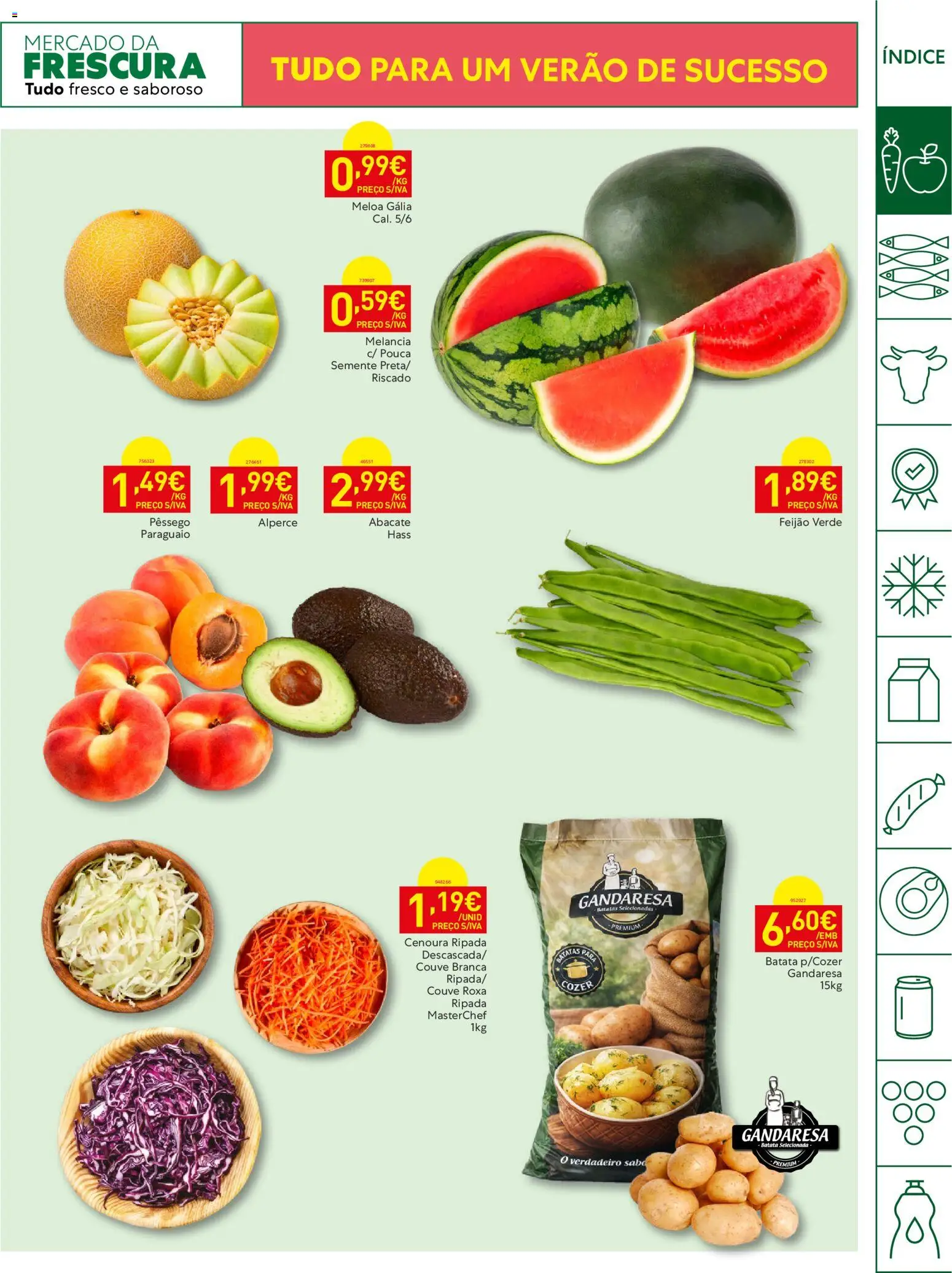Recheio Horeca │ válido de 21/07/2026 | Página: 3 | Produtos: Batata, Abacate, Cenoura, Couve