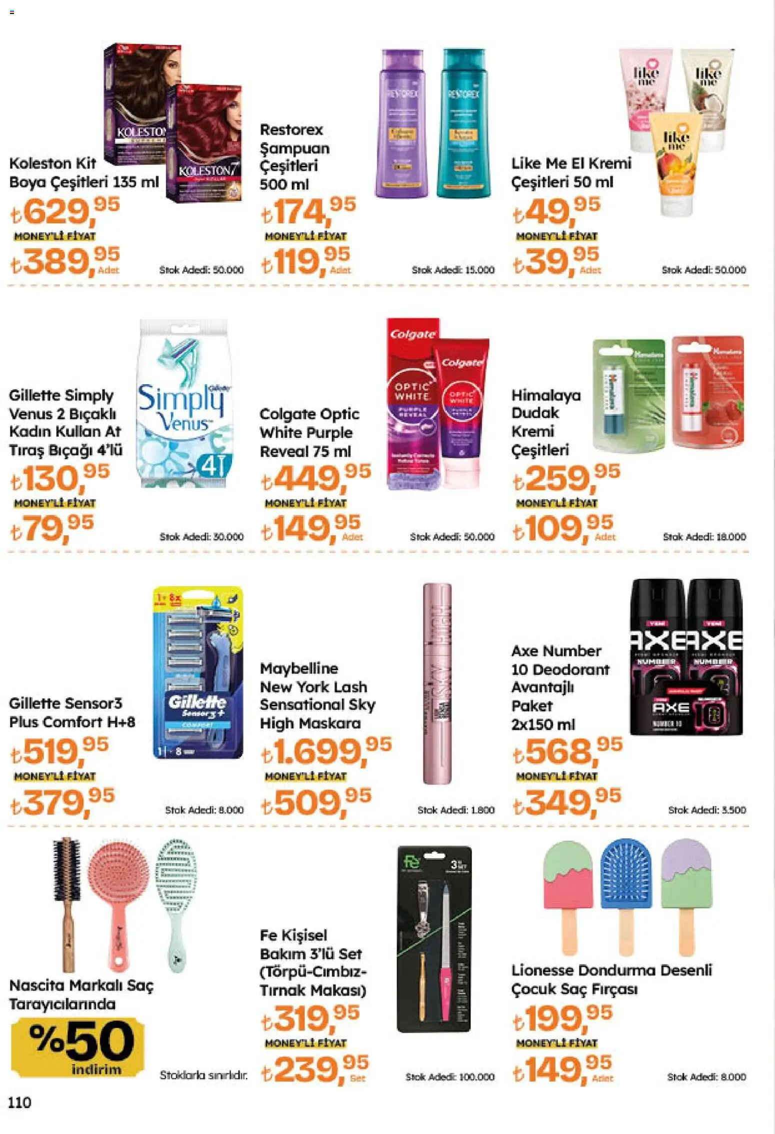 Migros Katalog - 5M Migroskop Dijital - 06 Ağustos 2026 tarihinden itibaren geçerlidir | Sayfa: 110 | Ürünler: Şampuan, El kremi, Deodorant, Tırnak makası