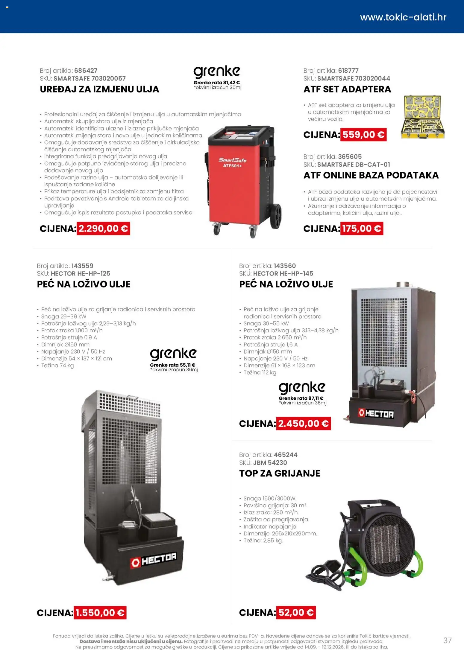 Tokić katalog | vrijedi od 14.09.2026 | Stranica: 37 | Proizvodi: Ulje, Sredstva za čiščenje